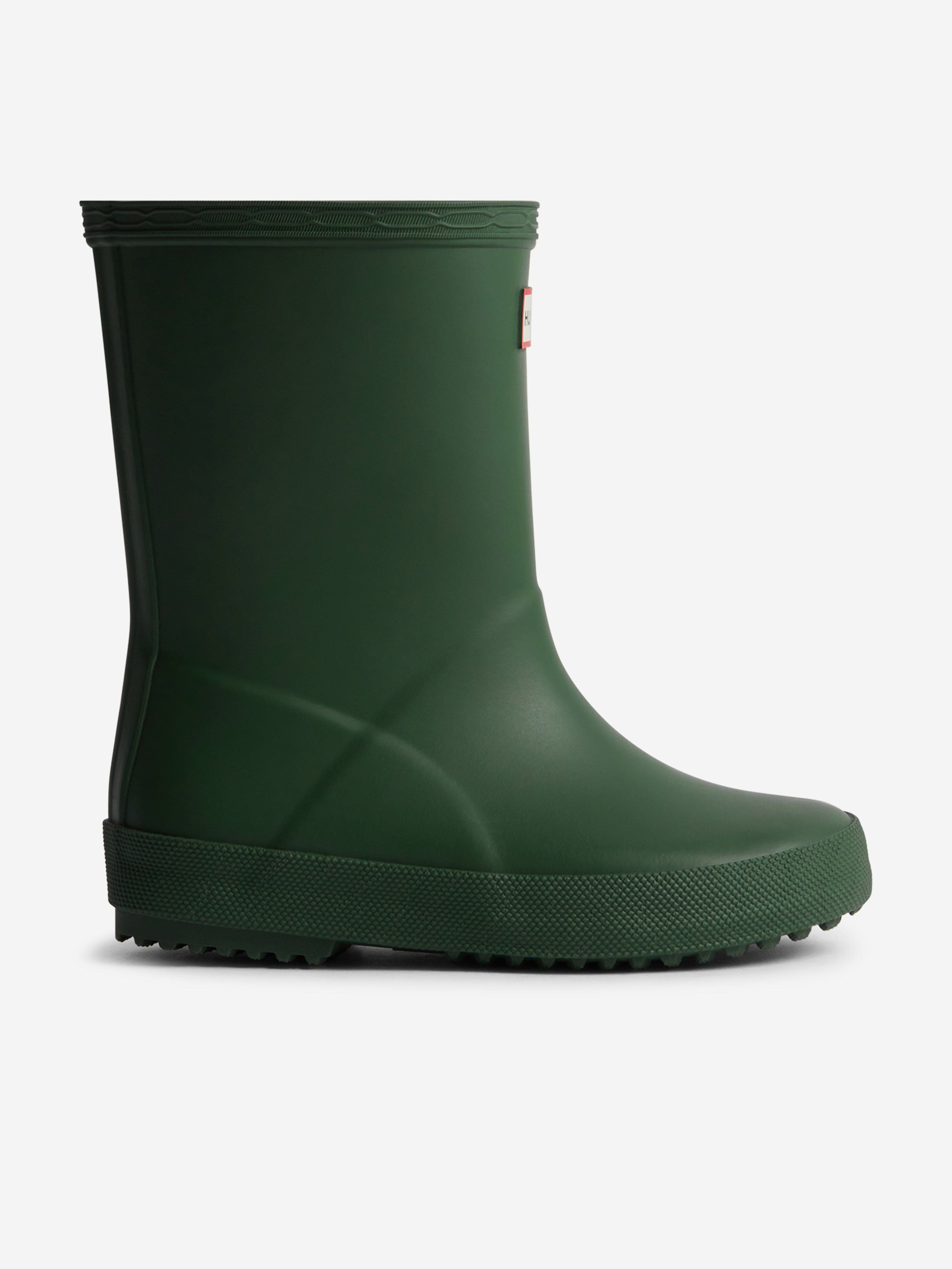 Hunter Hunter Kids First Wellington Boots in Green Childsplay