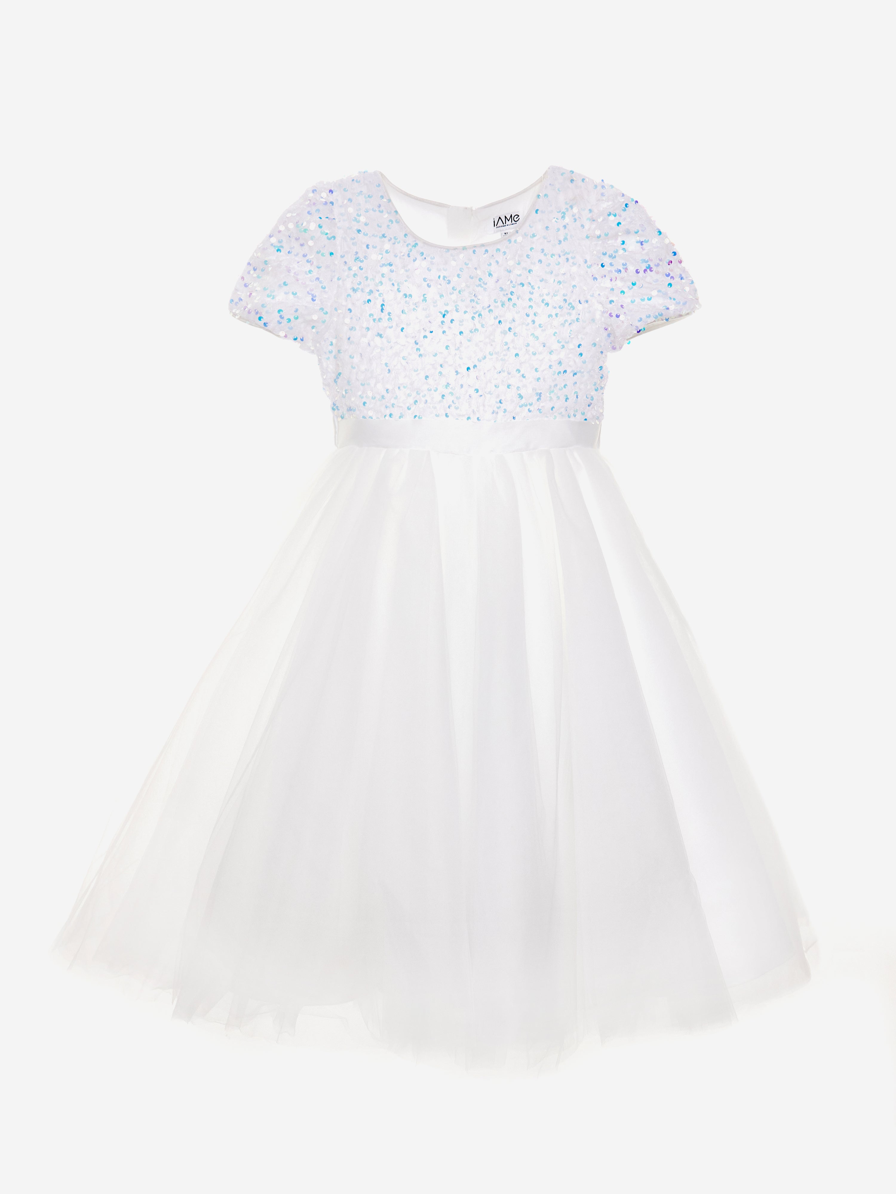 iAMe Girls Diamond Dazzle Dress in Blue | Childsplay Clothing