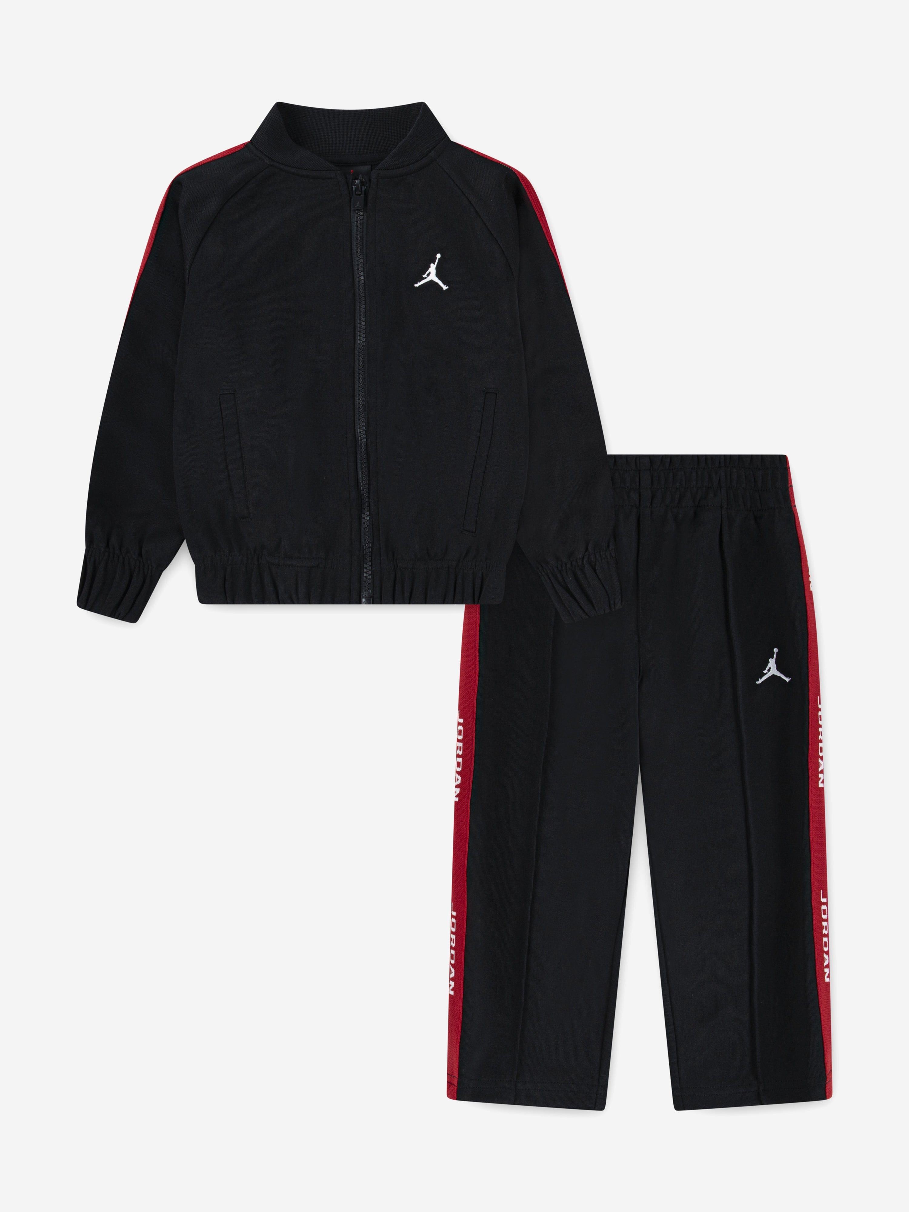 jordan black and red tracksuit