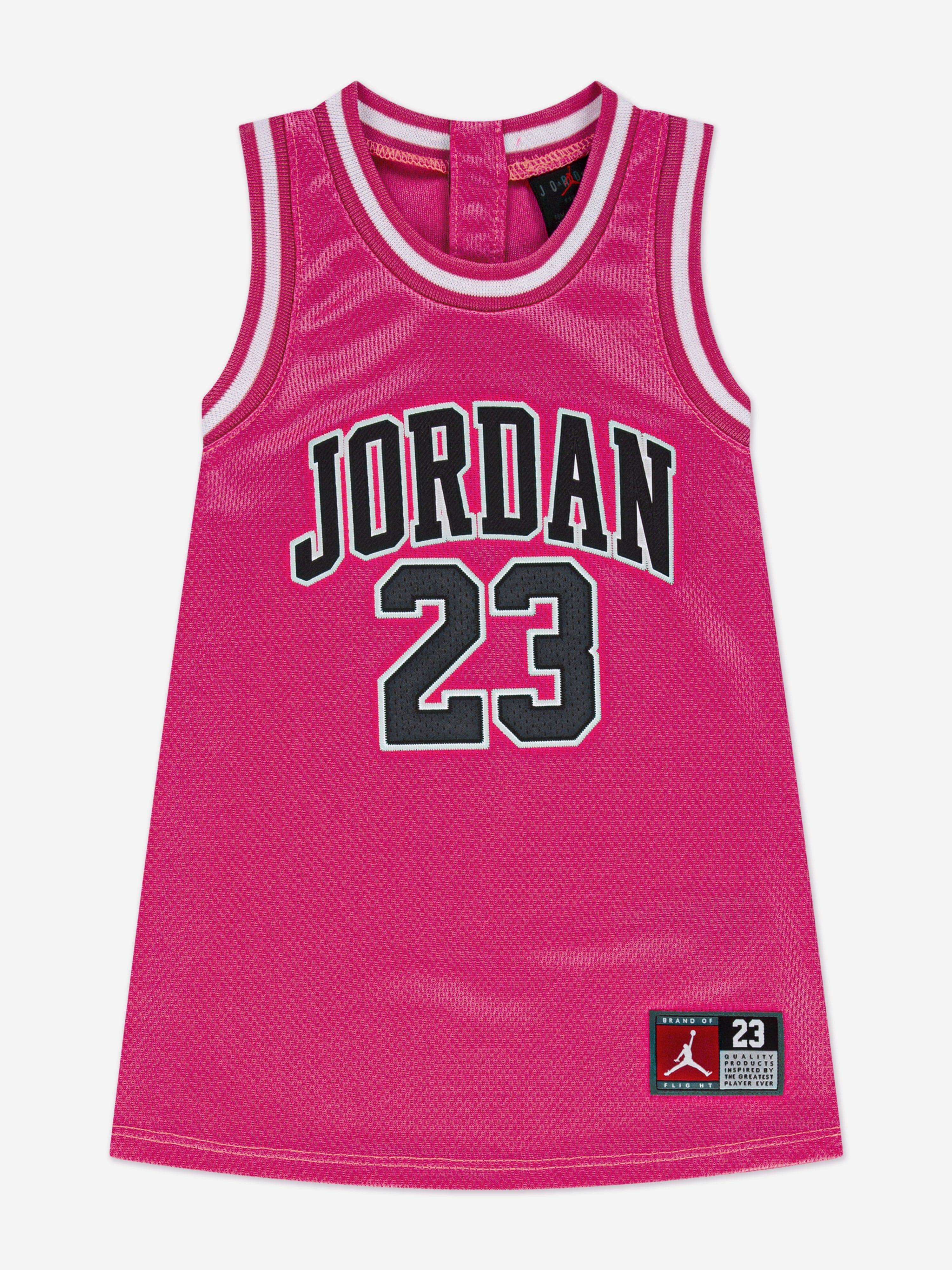 Jordan Girls 23 Jersey Dress in Pink Jordan Girls 23 Jersey Dress in Pink