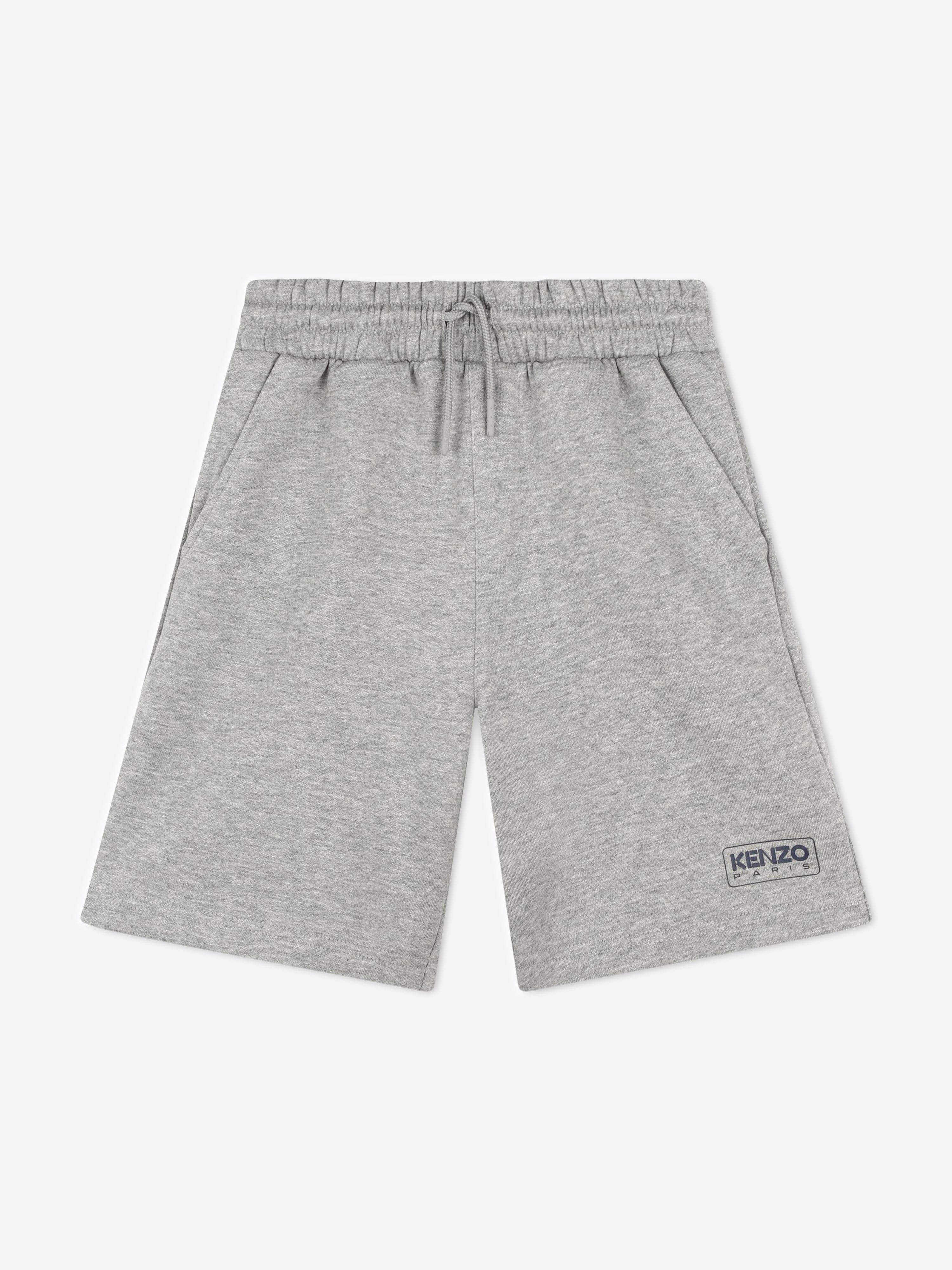 KENZO KIDS KENZO Boys Logo Bermuda Shorts in Grey Childsplay