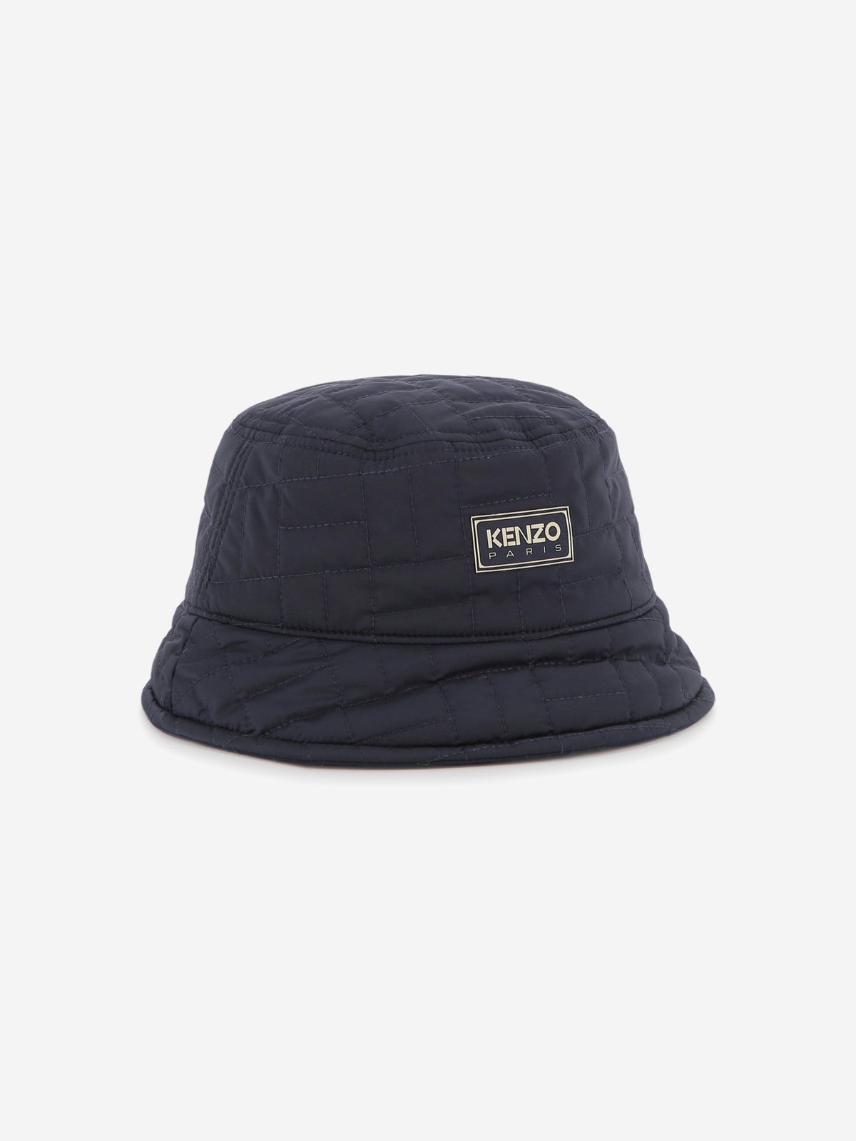 KENZO Kids Quilted Bucket Hat in Navy display picture 1