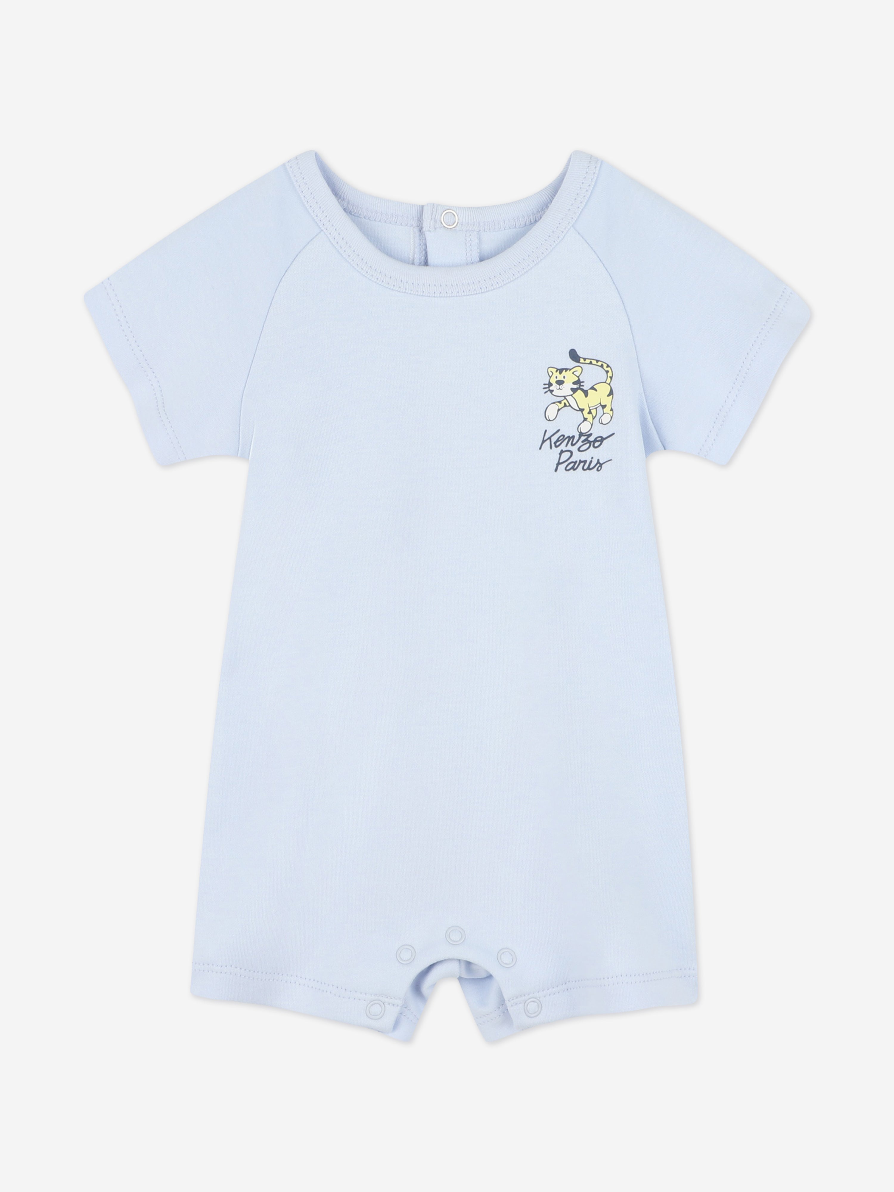 KENZO KIDS Baby Boys Tiger Romper in Blue Childsplay Clothing