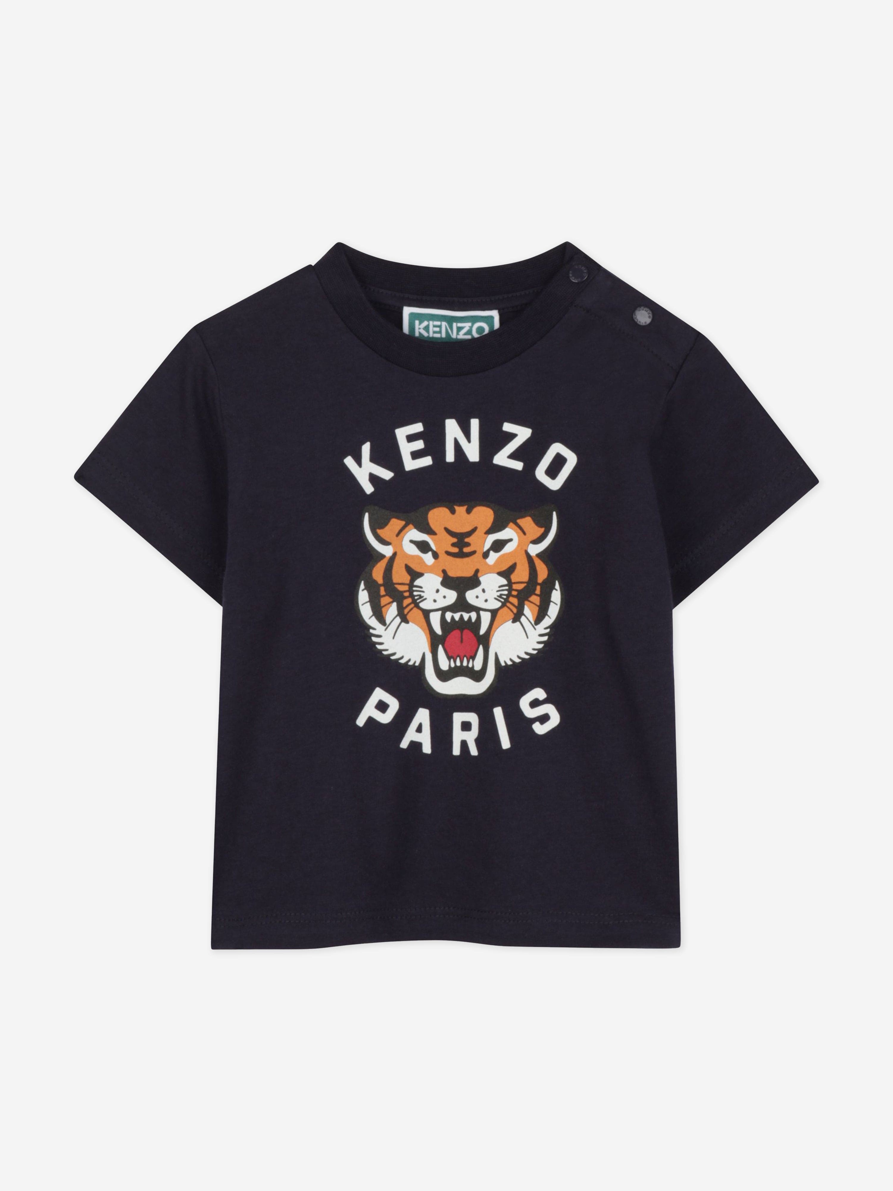 KENZO KIDS KENZO Baby Boys Tiger T-Shirt in Navy Childsplay Clothing