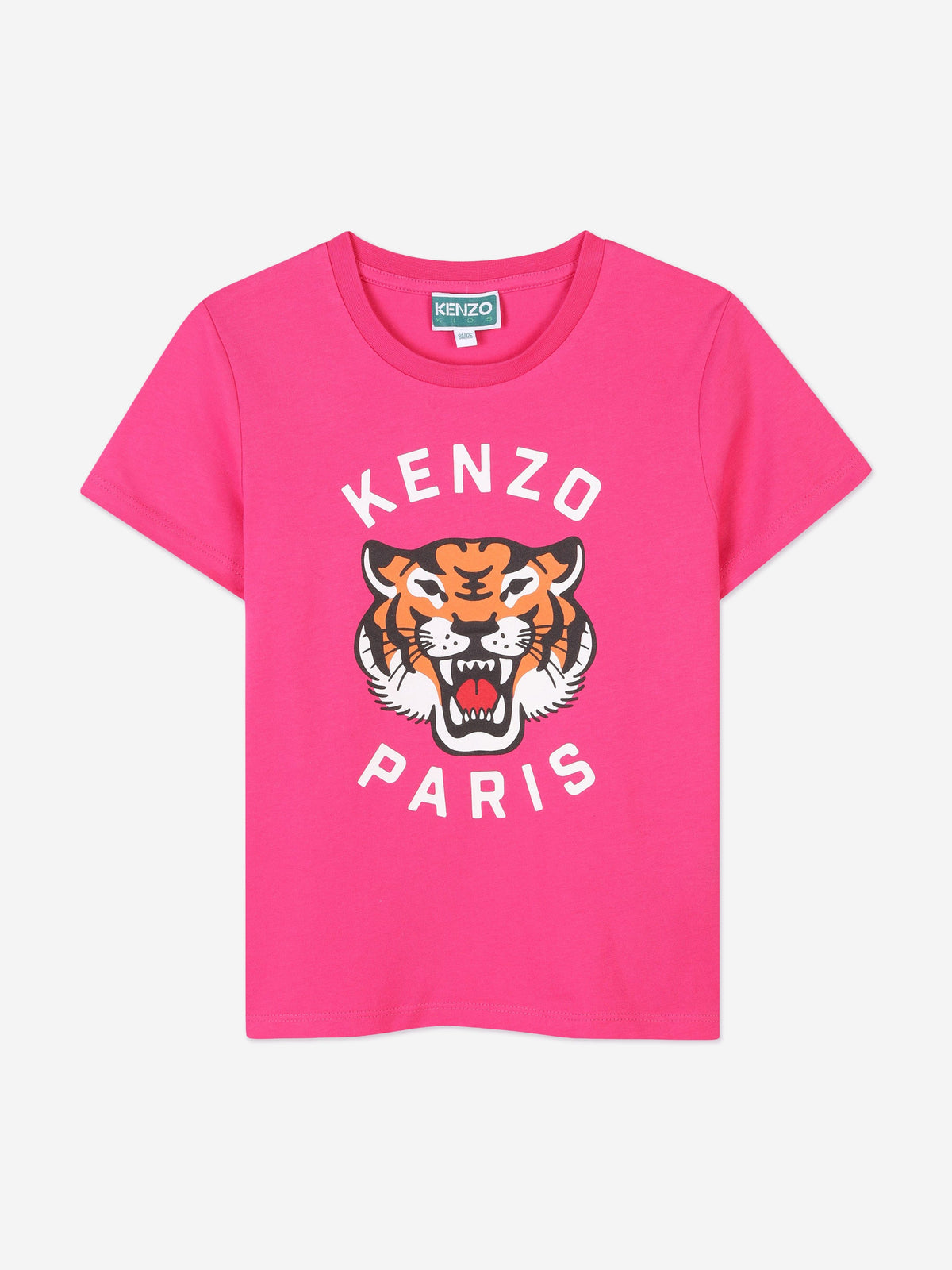 KENZO Girls Tiger T-Shirt in Pink | Childsplay Clothing