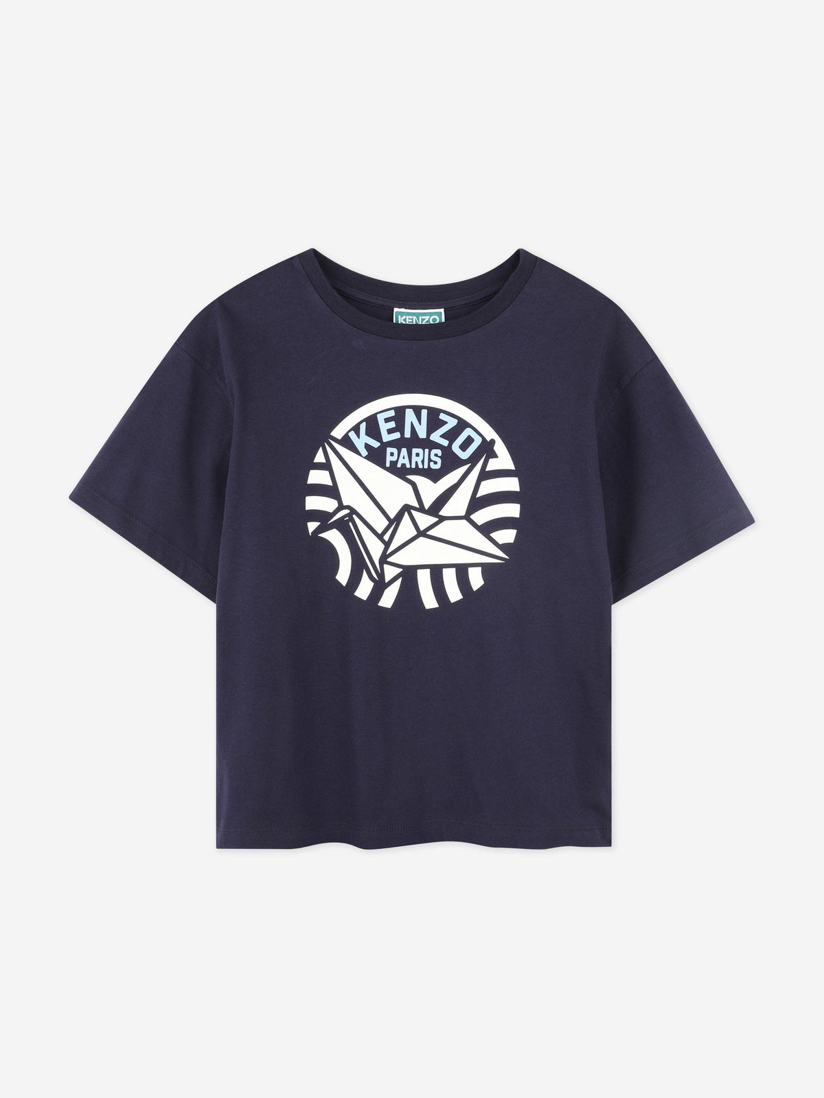 KENZO Girls Logo T-Shirt in Navy | Childsplay Clothing