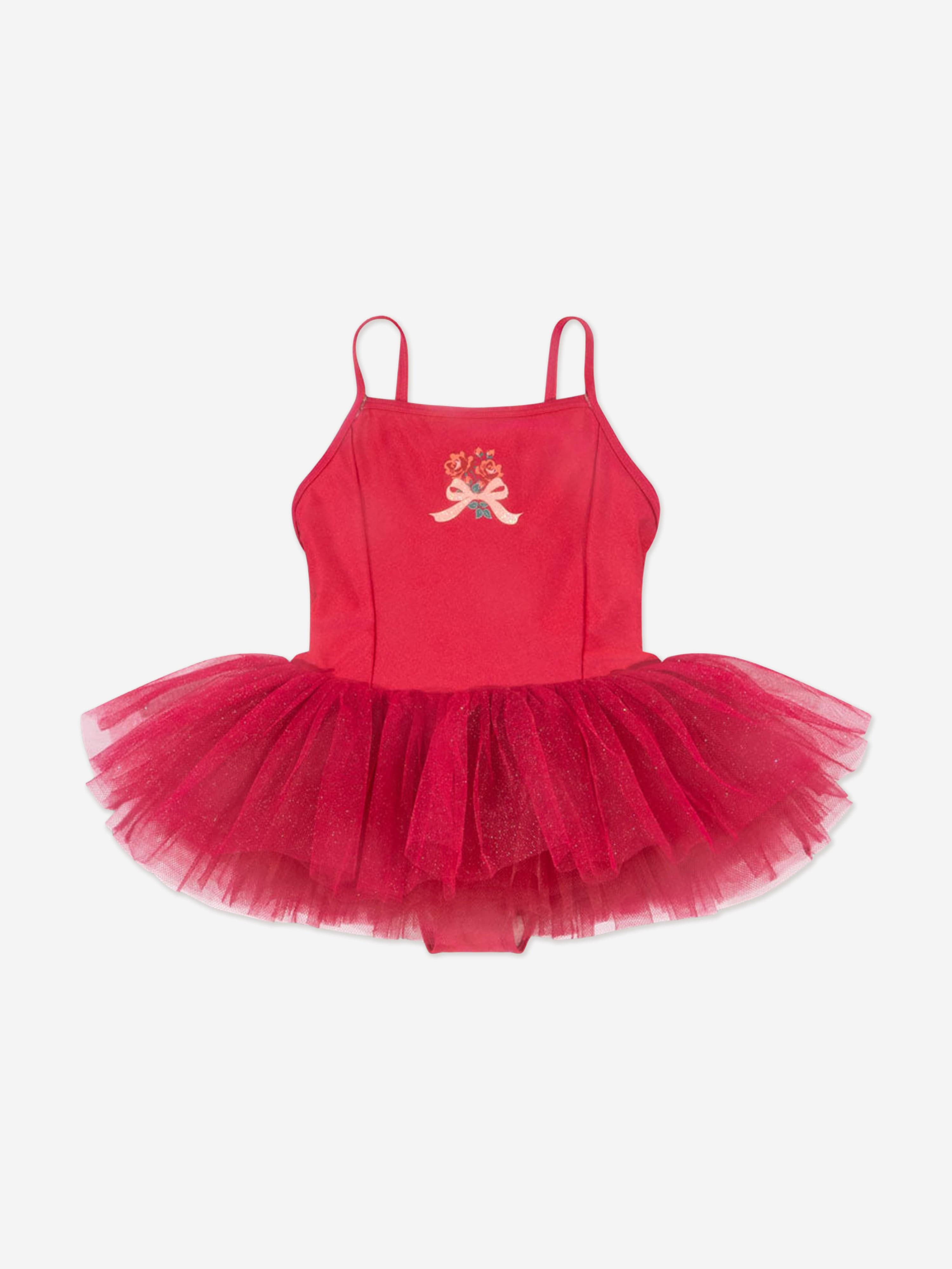 Konges Sløjd Girls Marina Ballerina Dress in Red