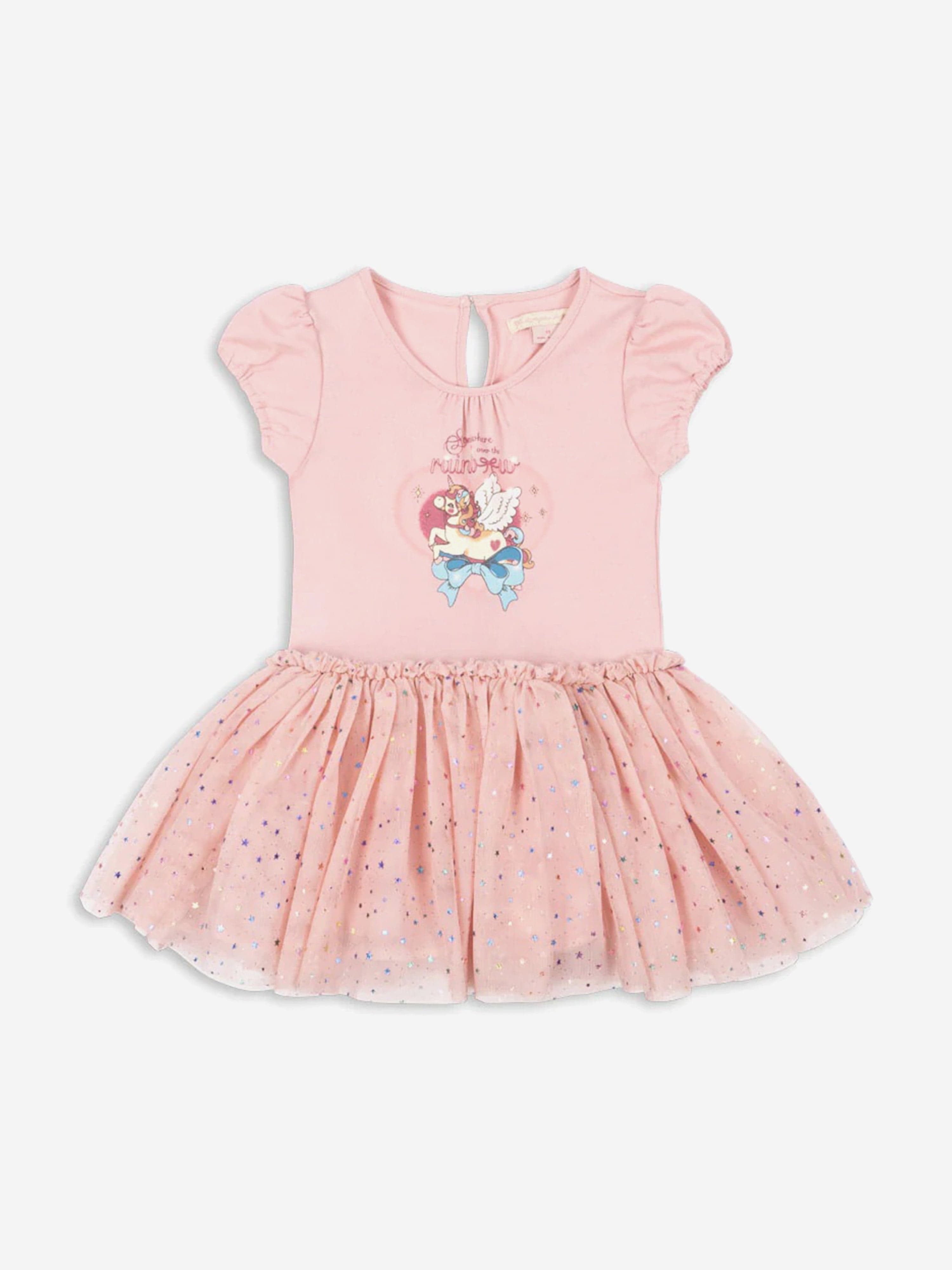 Konges Sløjd Girls Ada Fairy Ballerina Glitter Dress in Pink