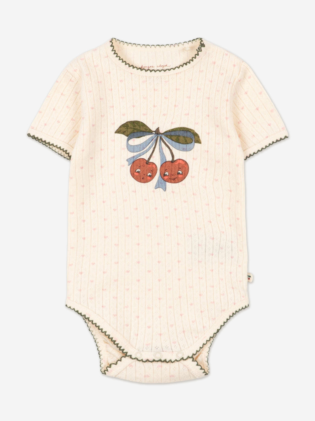 Konges Sløjd Baby Girls Minnie Bodysuit in Ivory | Childsplay Clothing
