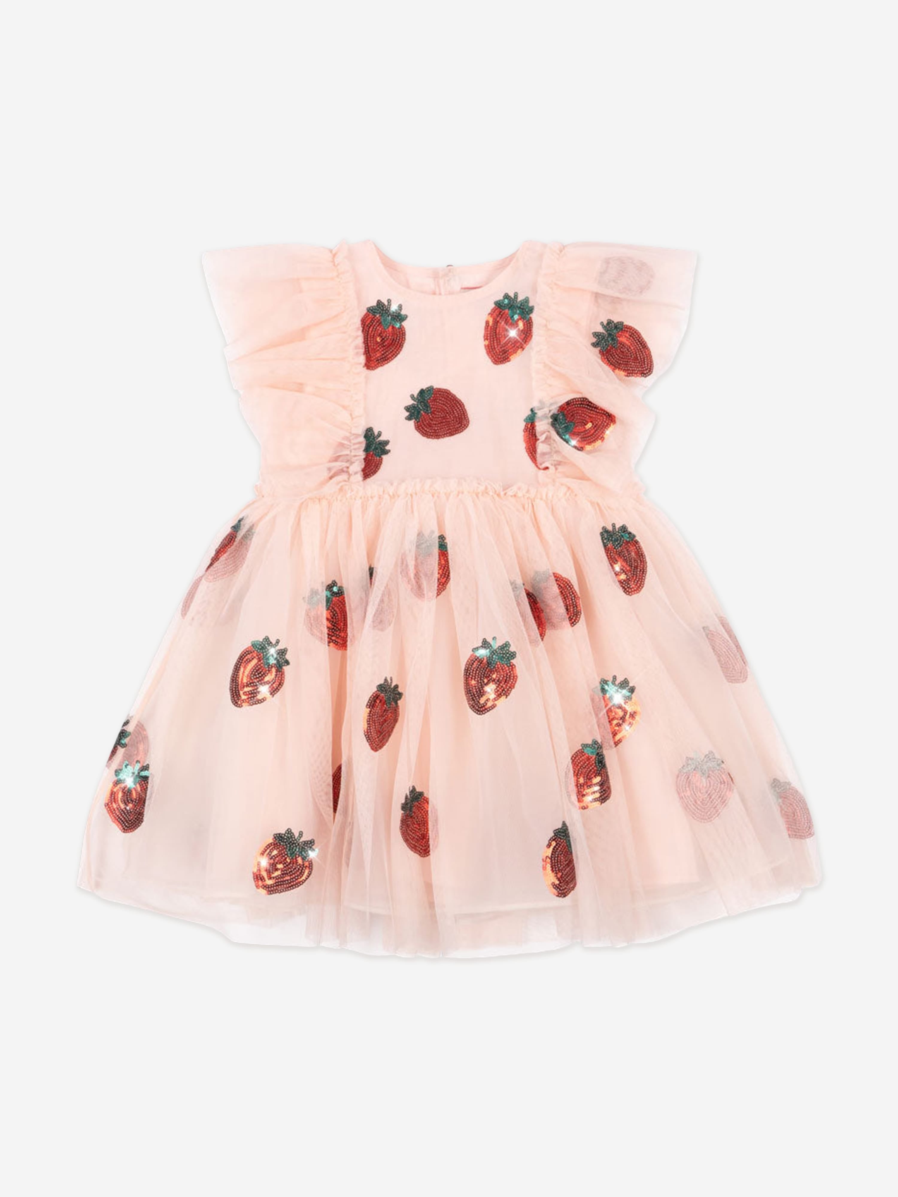 konges slojd pink dress Cotton-blend jersey and tulle dress in pink - Konges Slojd