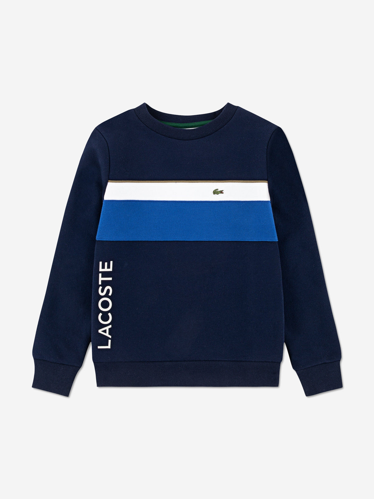 Navy Blue Lacoste Logo Sweatshirt Lacoste Big Logo Sweatshirt 