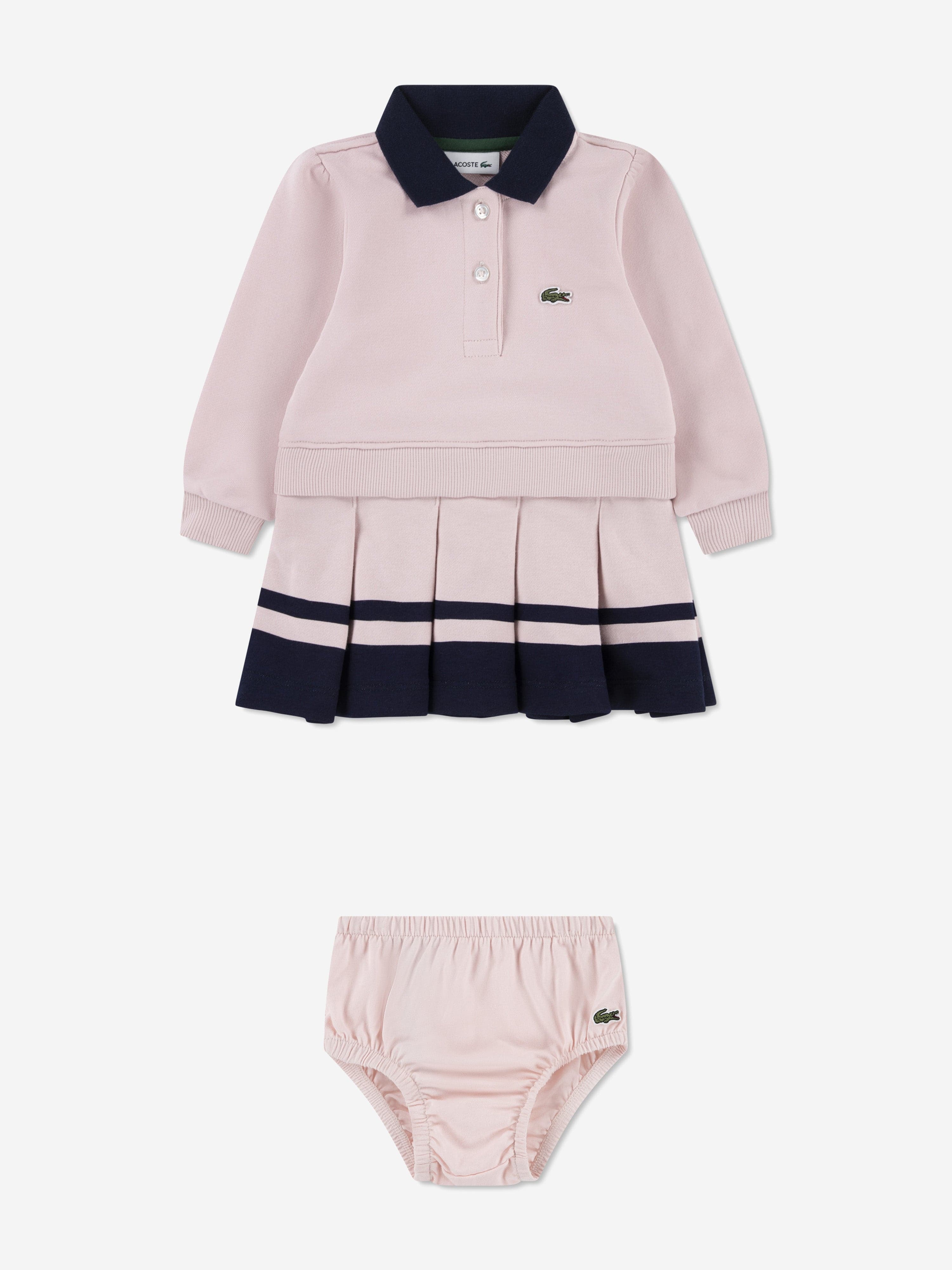 pink lacoste dress Lacoste Women's Short Sleeve Slim Fit Stretch Pique Polo Dress