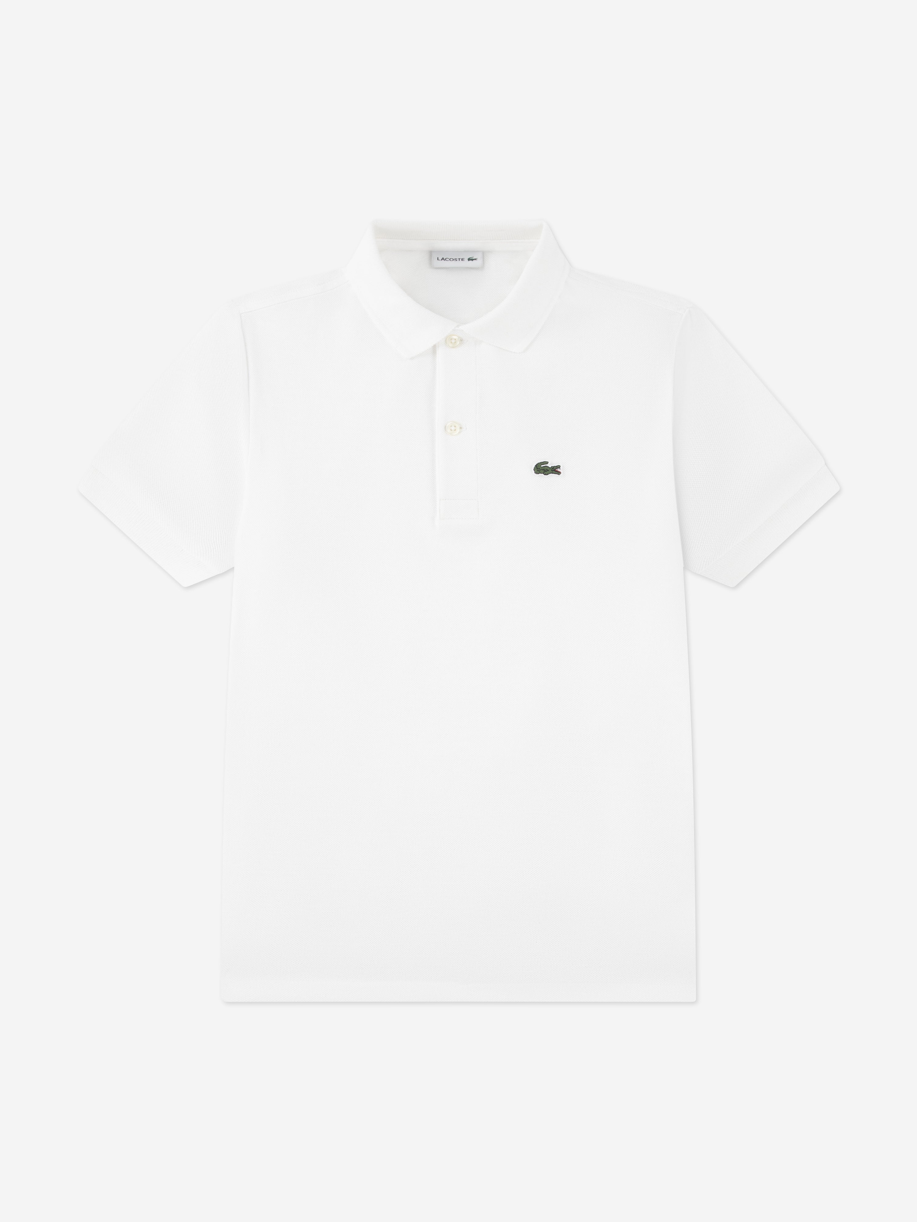 Lacoste Kids Lacoste Boys Petit Pique Polo Shirt in White