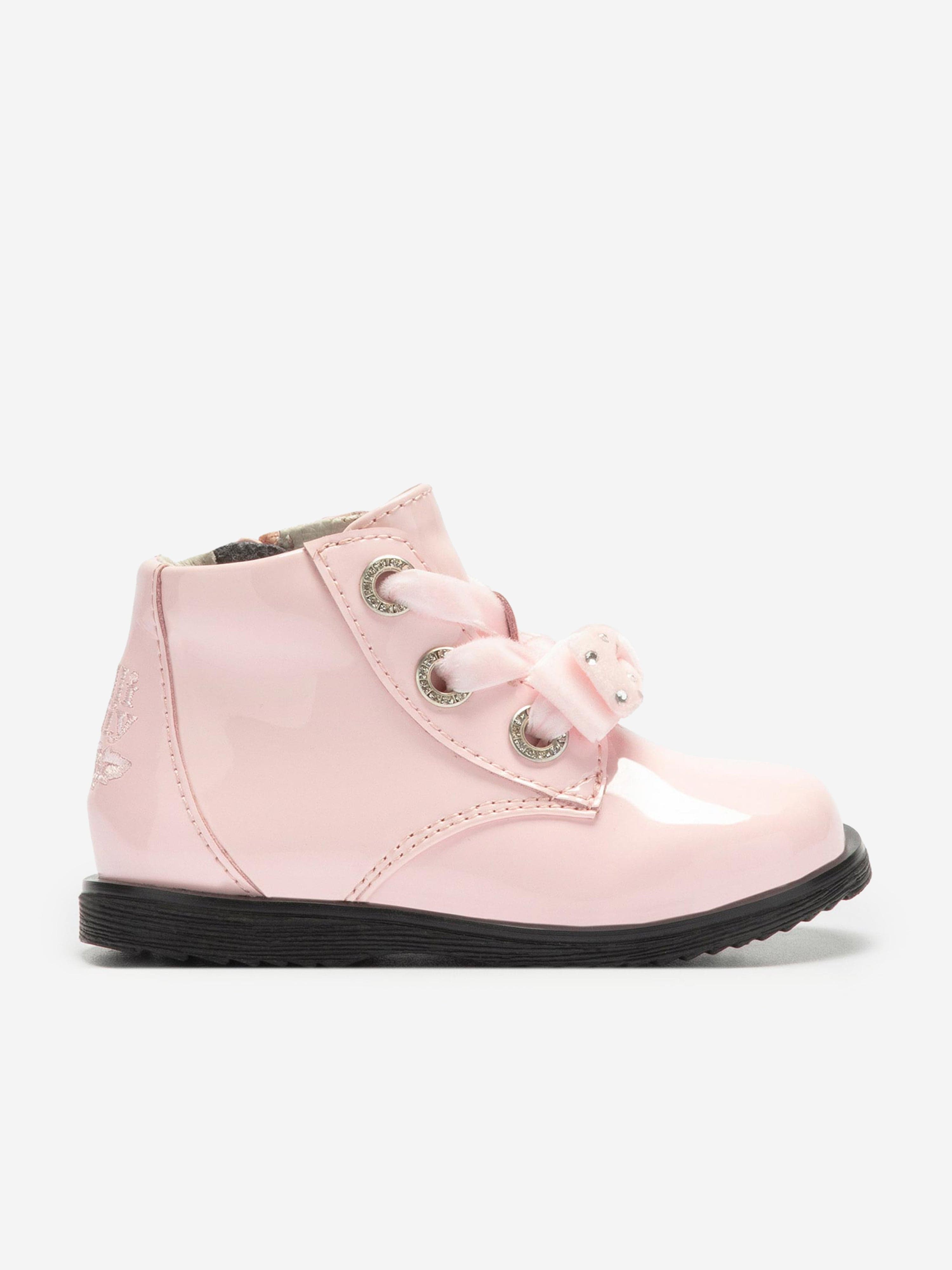 Lelli Kelly Lelli Kelly Girls Leather Lace Up Boots in Pink