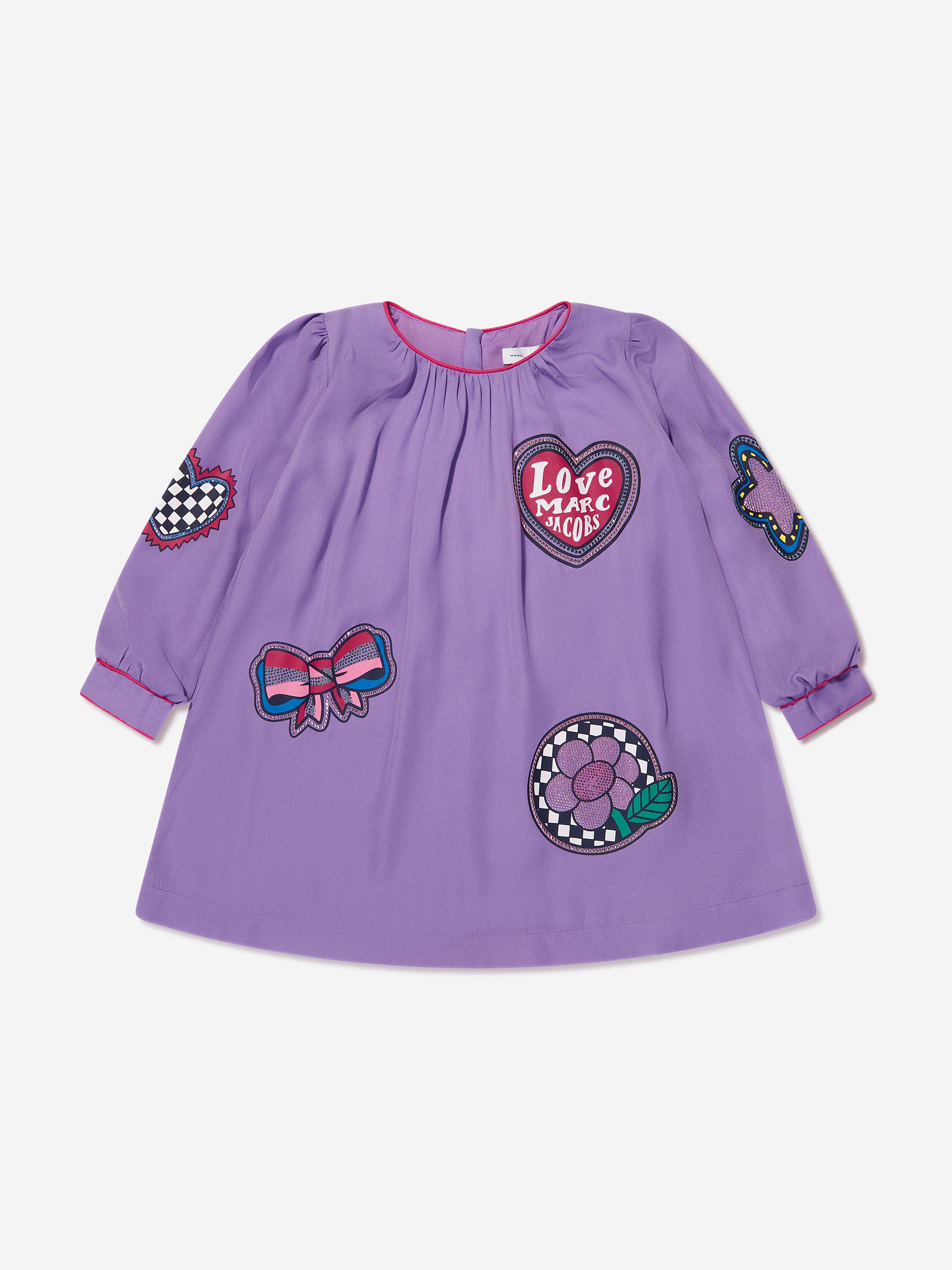 purple marc jacobs dress Marc Jacobs Satin Bow Mini Dress