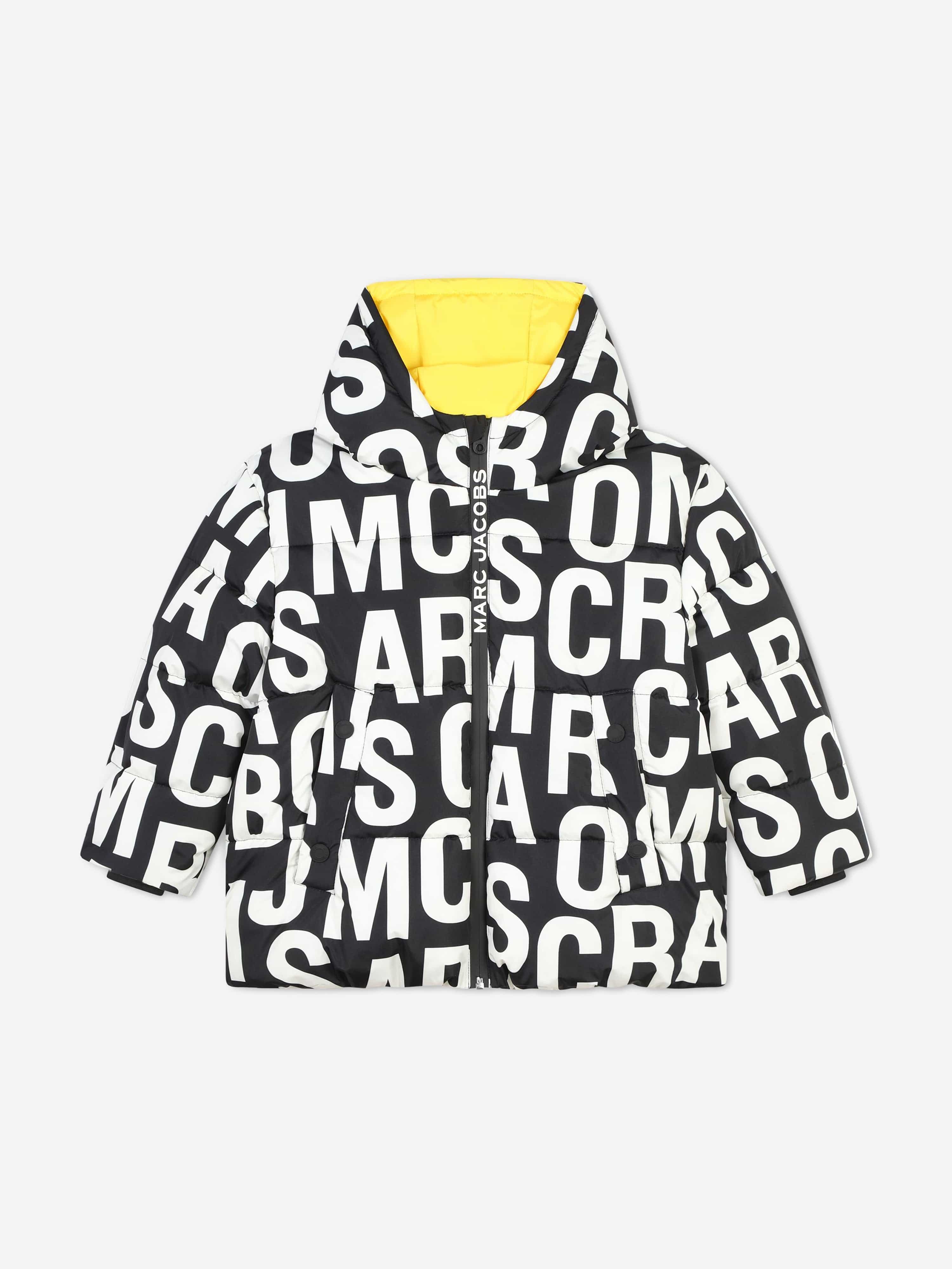 MARC JACOBS MARC JACOBS Kids Logo Puffer Jacket in Black