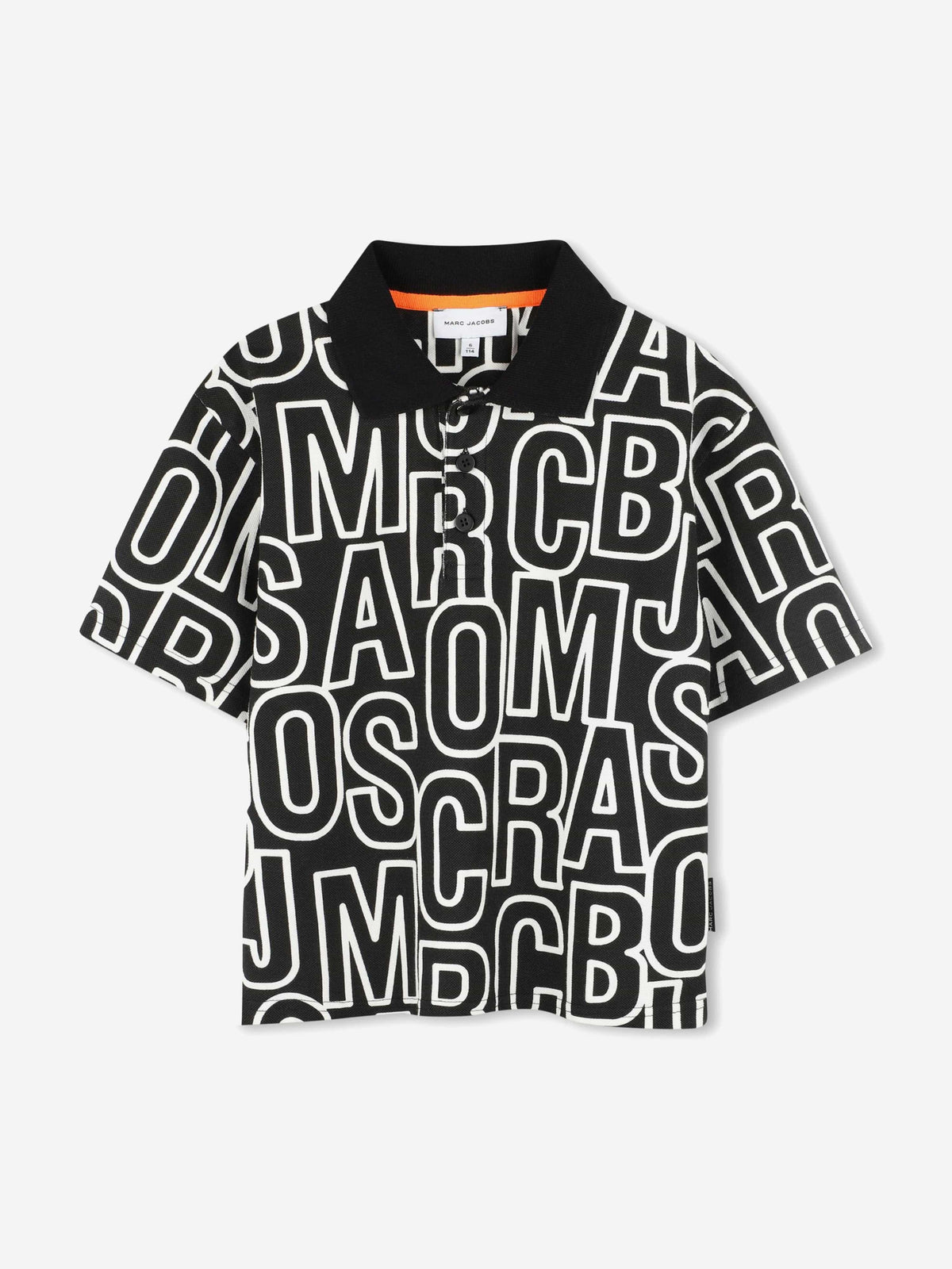 MARC JACOBS Boys Logo Polo Shirt in Black | Childsplay Clothing