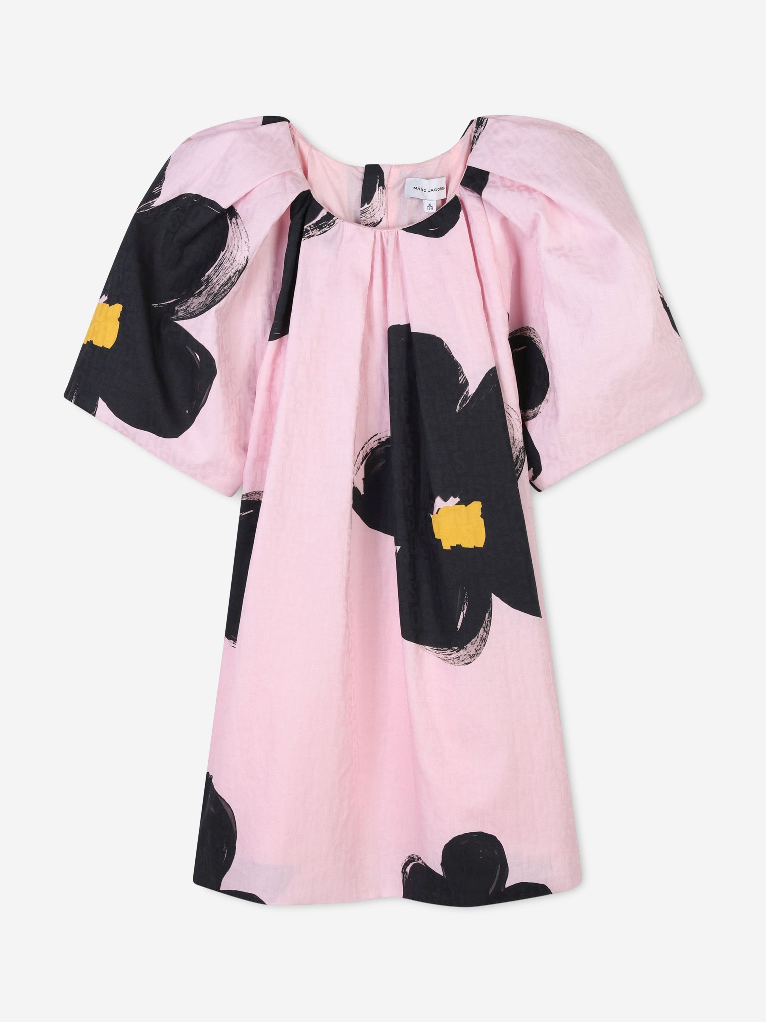 marc jacobs cotton dress MARC JACOBS Girls Cotton Daisy Print Dress in Pink