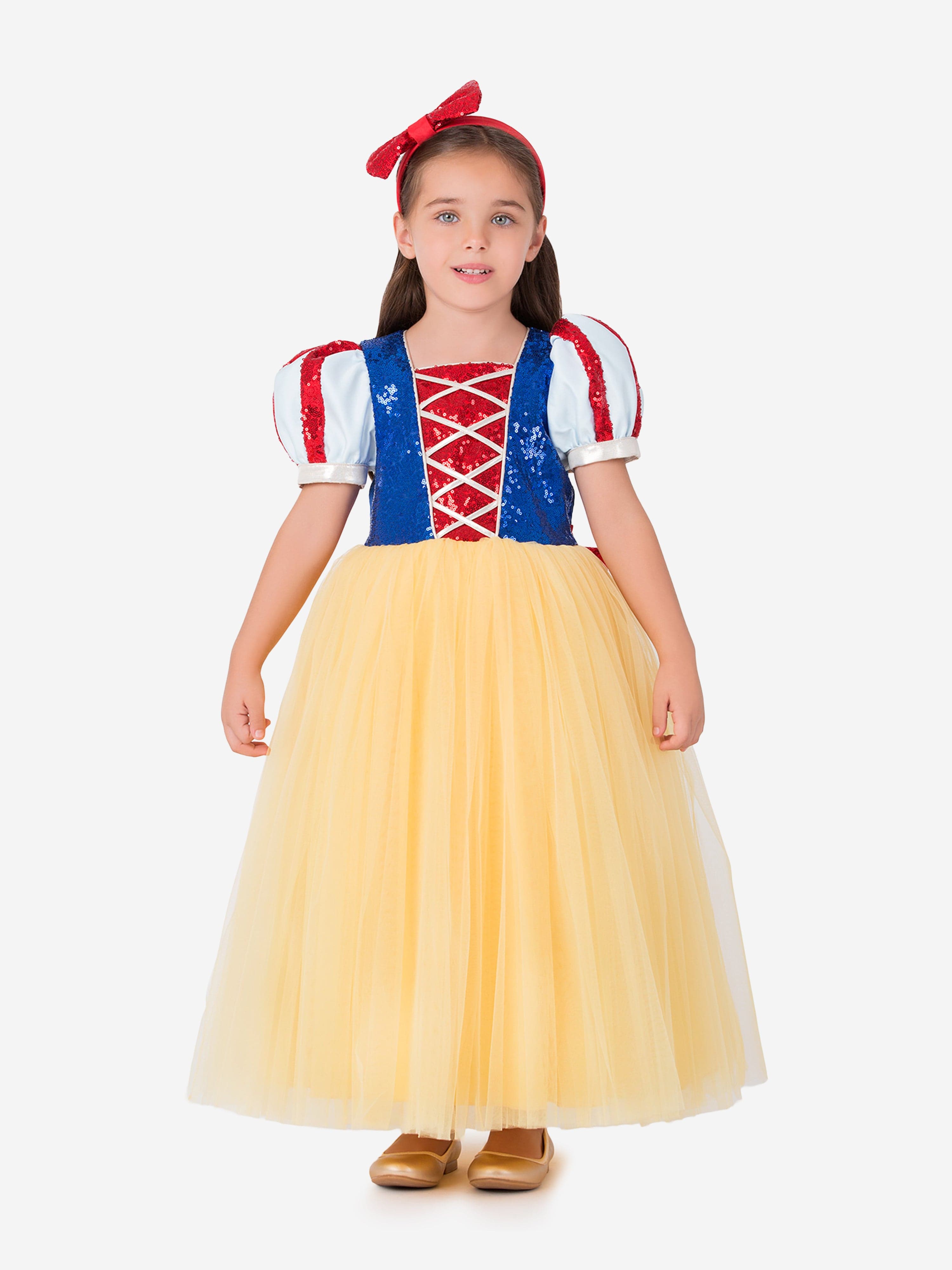 Magical Costumes Girls Snow White Princess Costume in Multicolour 4 Yrs Multicoloured Magical Costumes Girls Snow White Princess Costume in Multicolour 4 Yrs Multicoloured