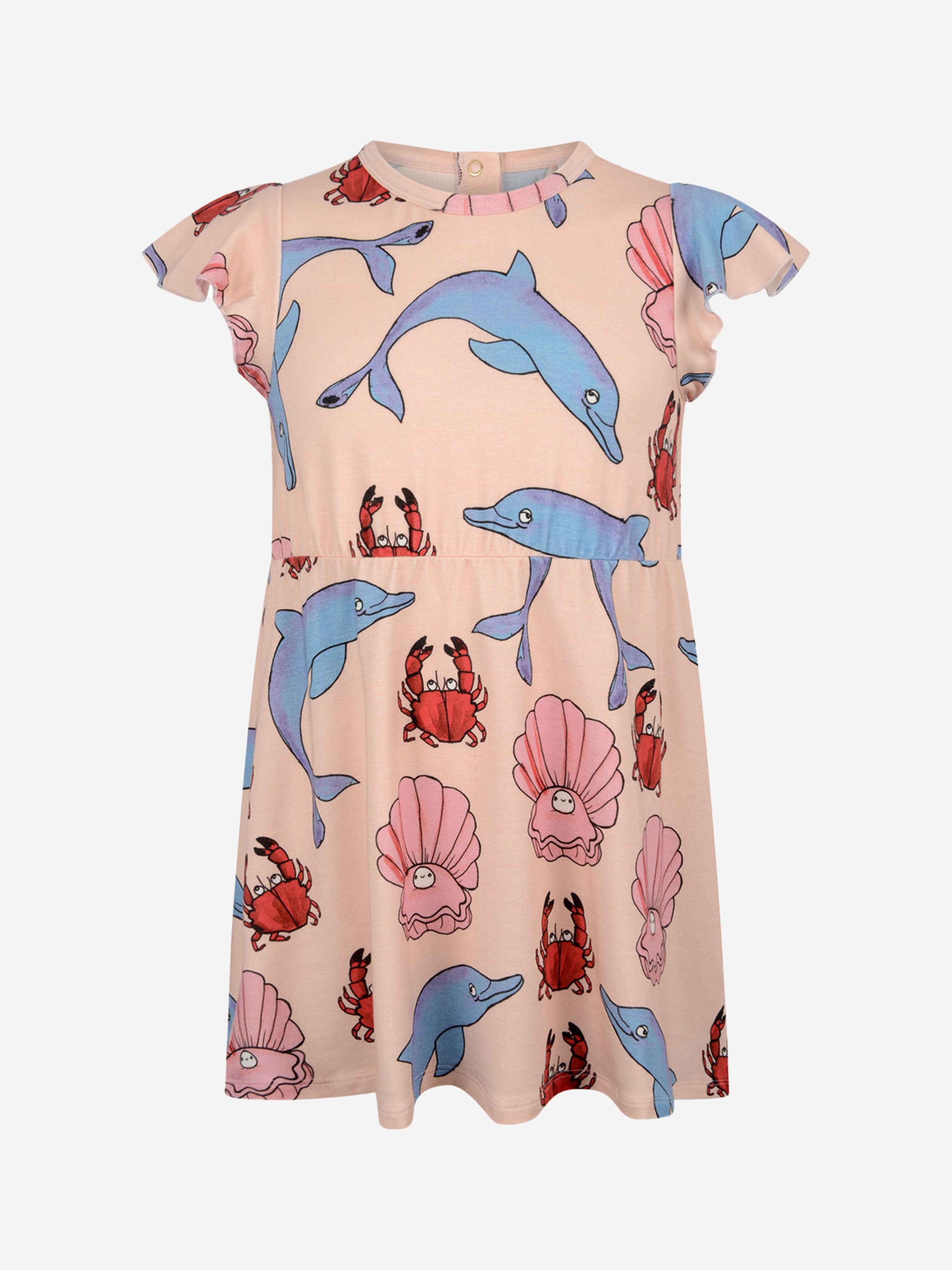 mini rodini cherry dress Multicolor Dolphin Dress Kids