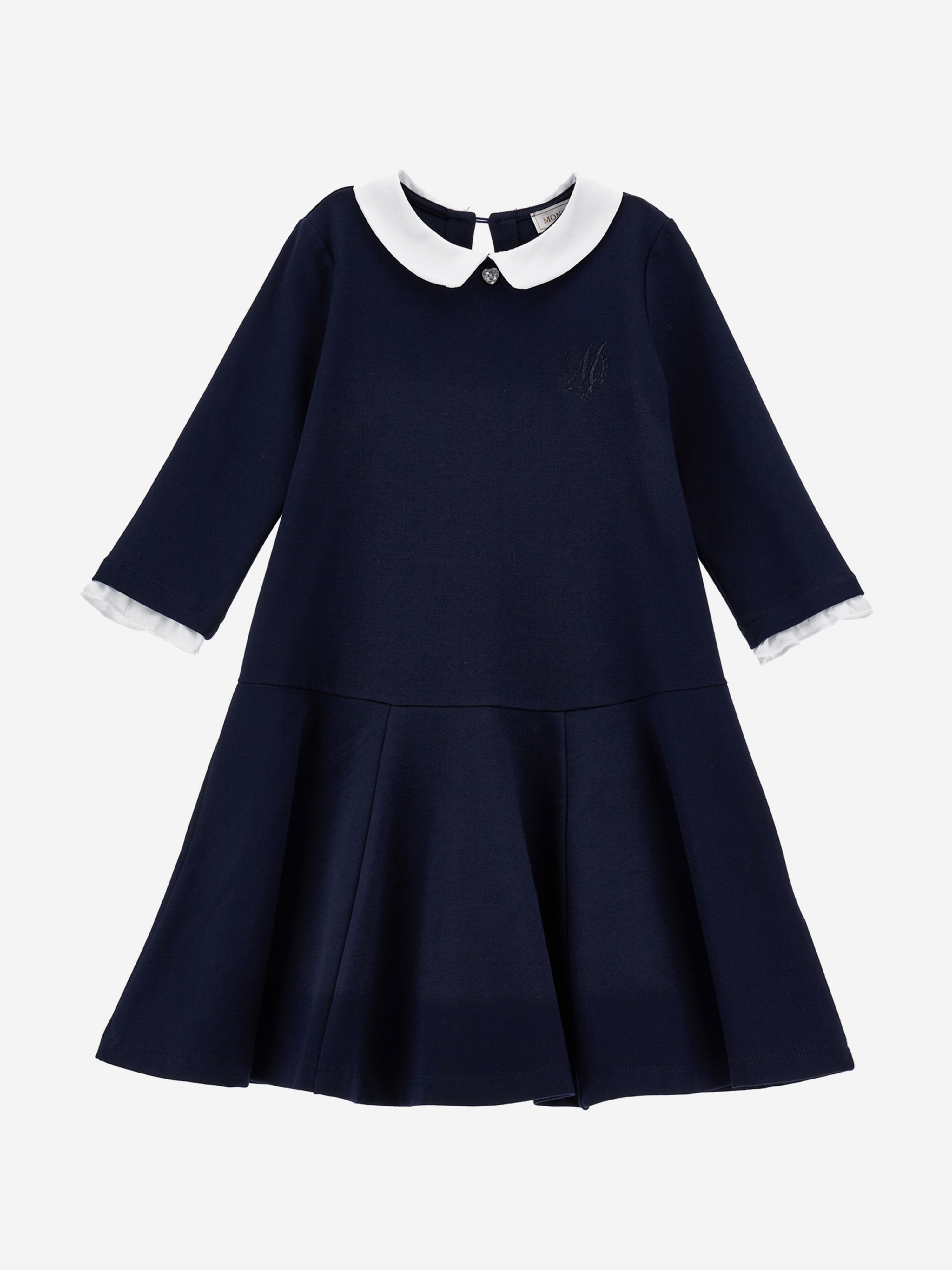 monnalisa little mermaid dress Monnalisa Girls Punto Milano Dress in Navy
