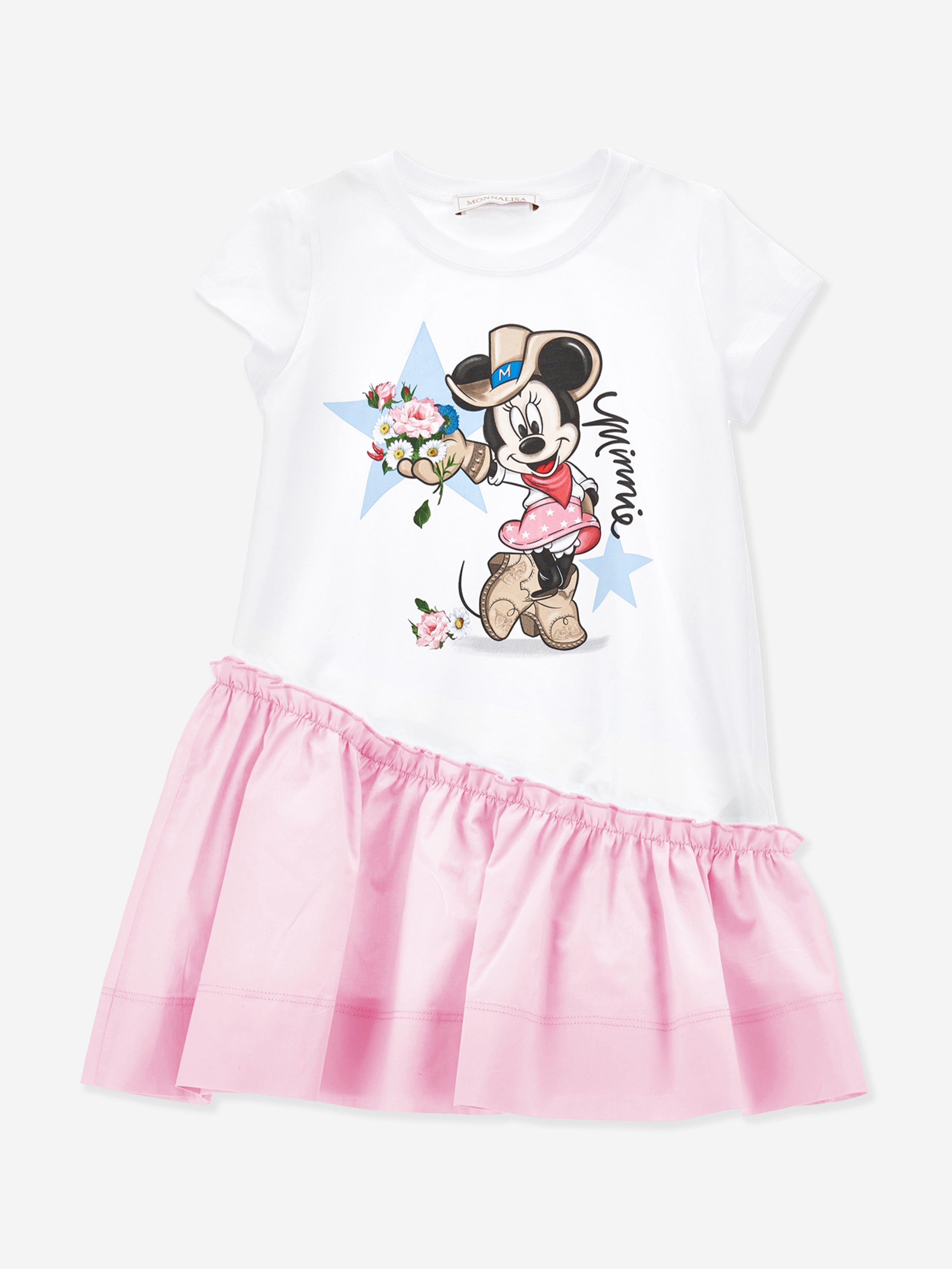Girls Minnie Mouse Dress in White