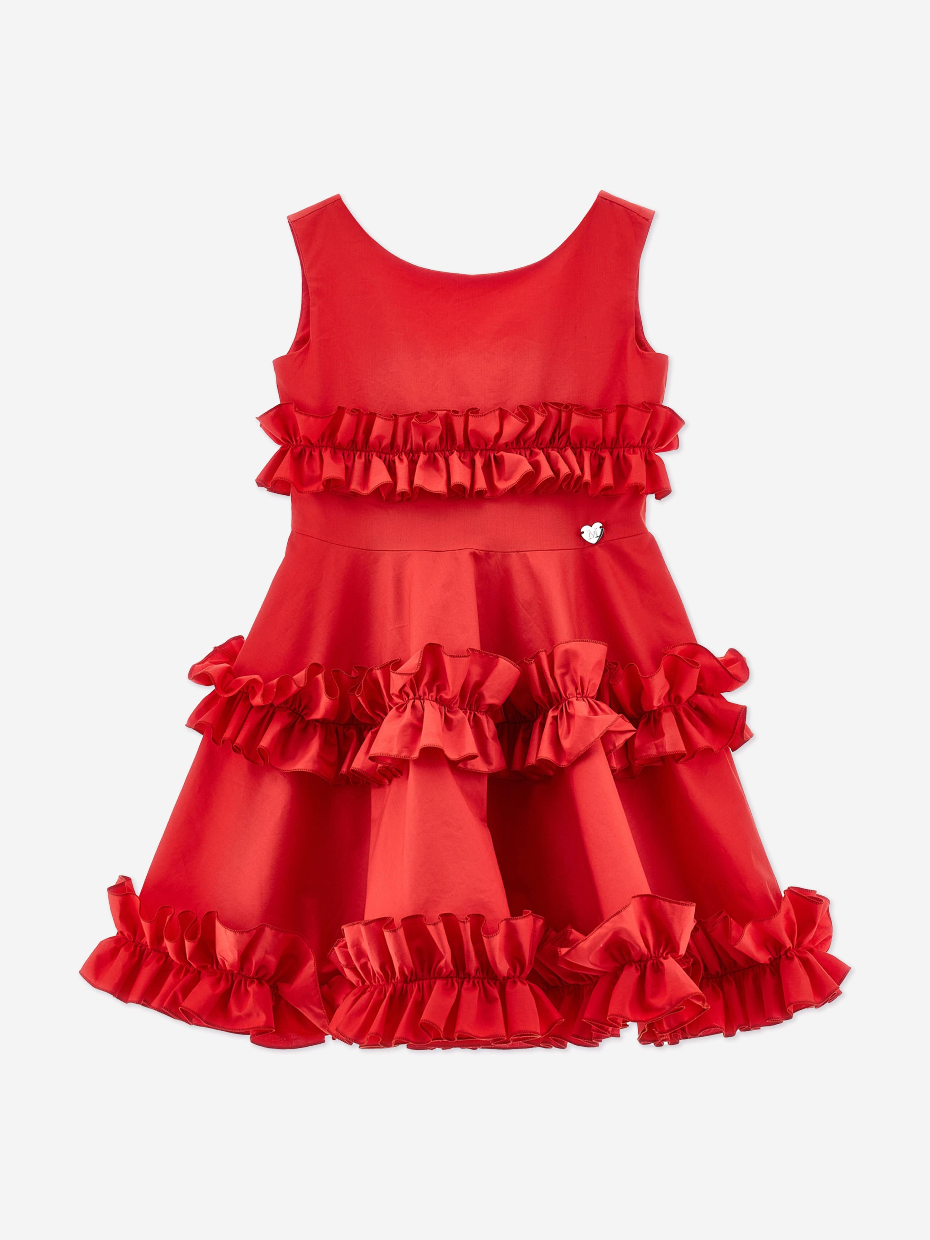 monnalisa red dress Monnalisa dress Red girls