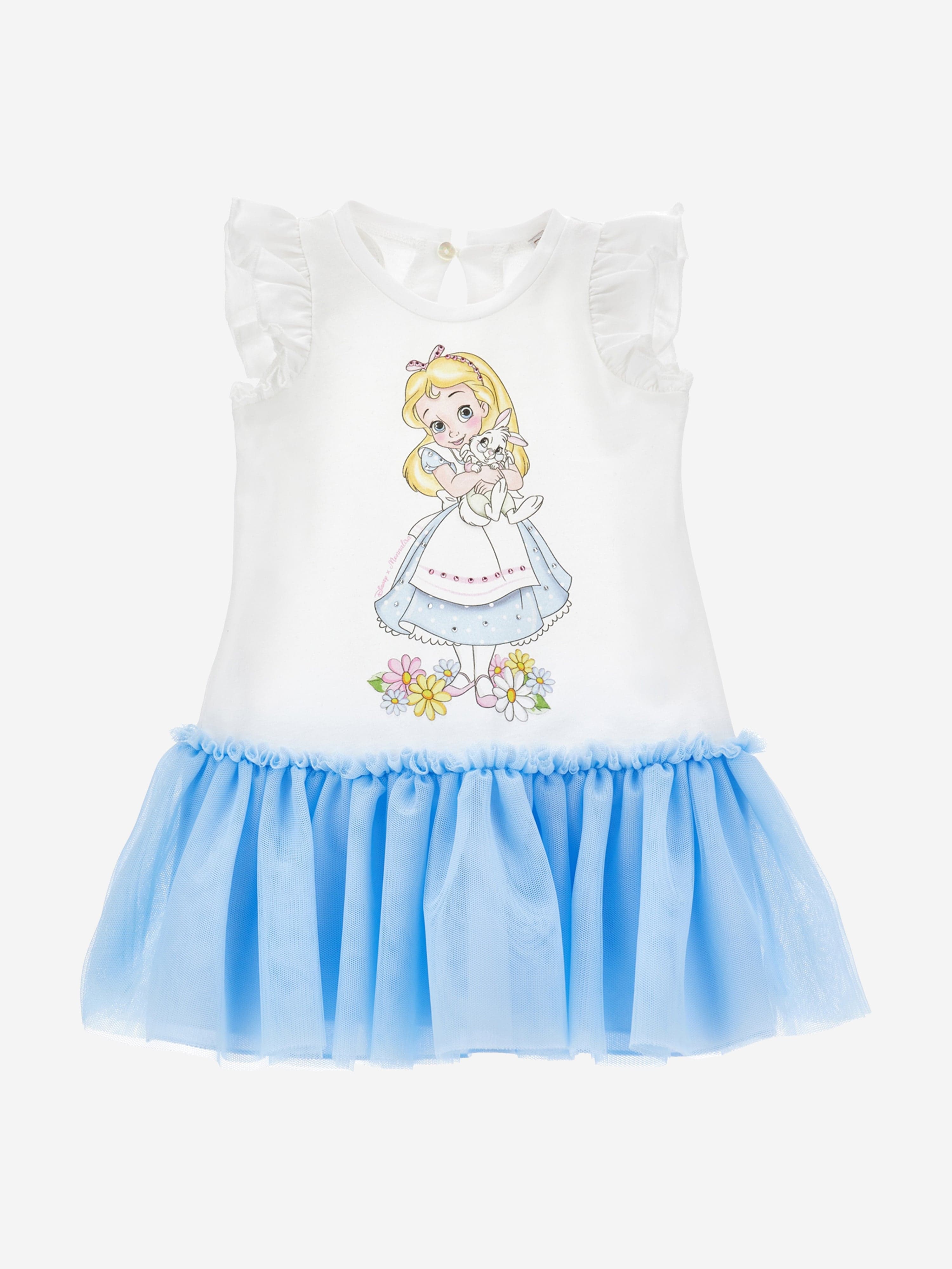 monnalisa little mermaid dress Monnalisa Baby Girls Alice In Wonderland Dress in White