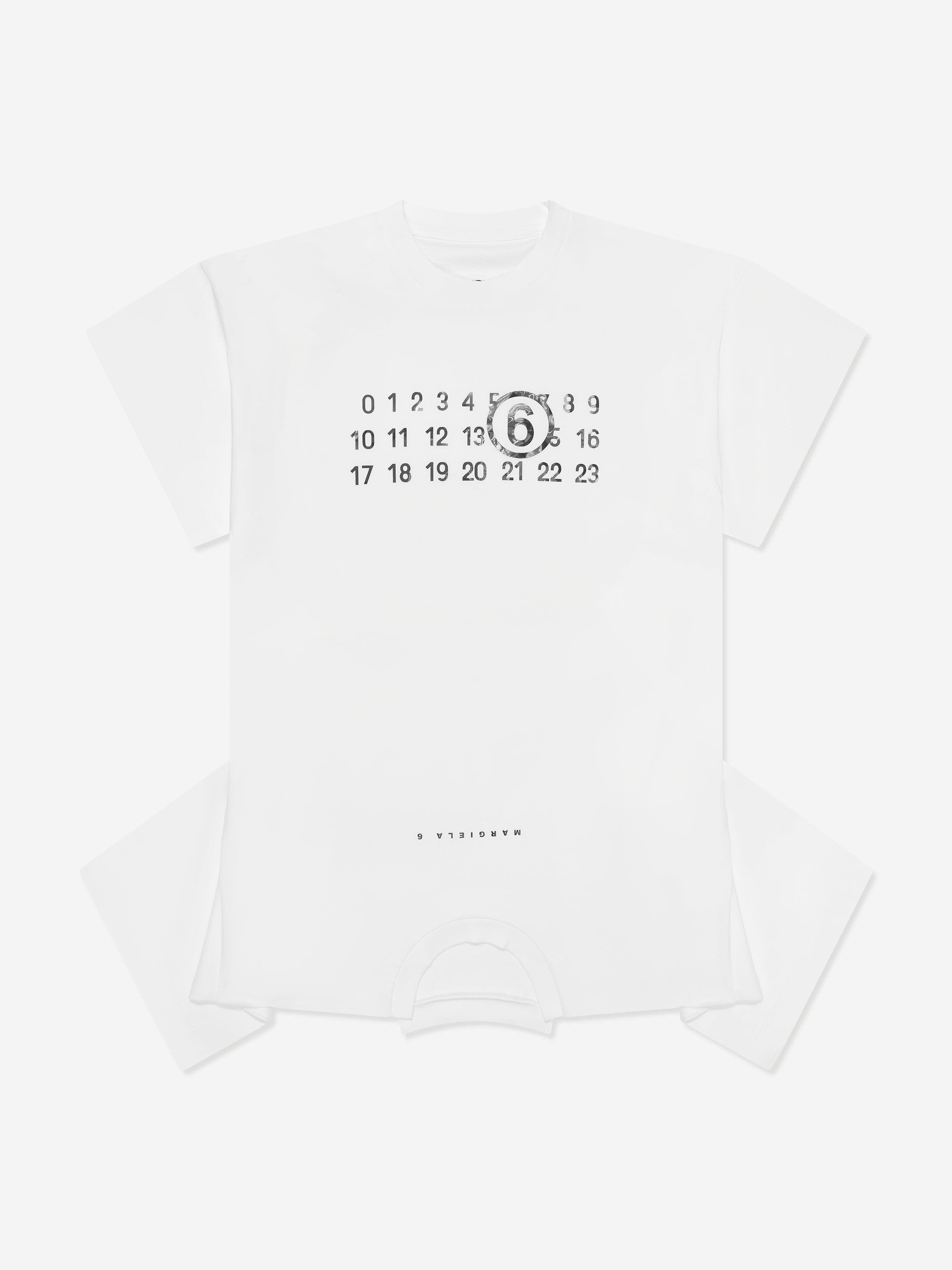 MM6 Maison Margiela MM6 Maison Margiela Girls Asymmetric T-Shirt