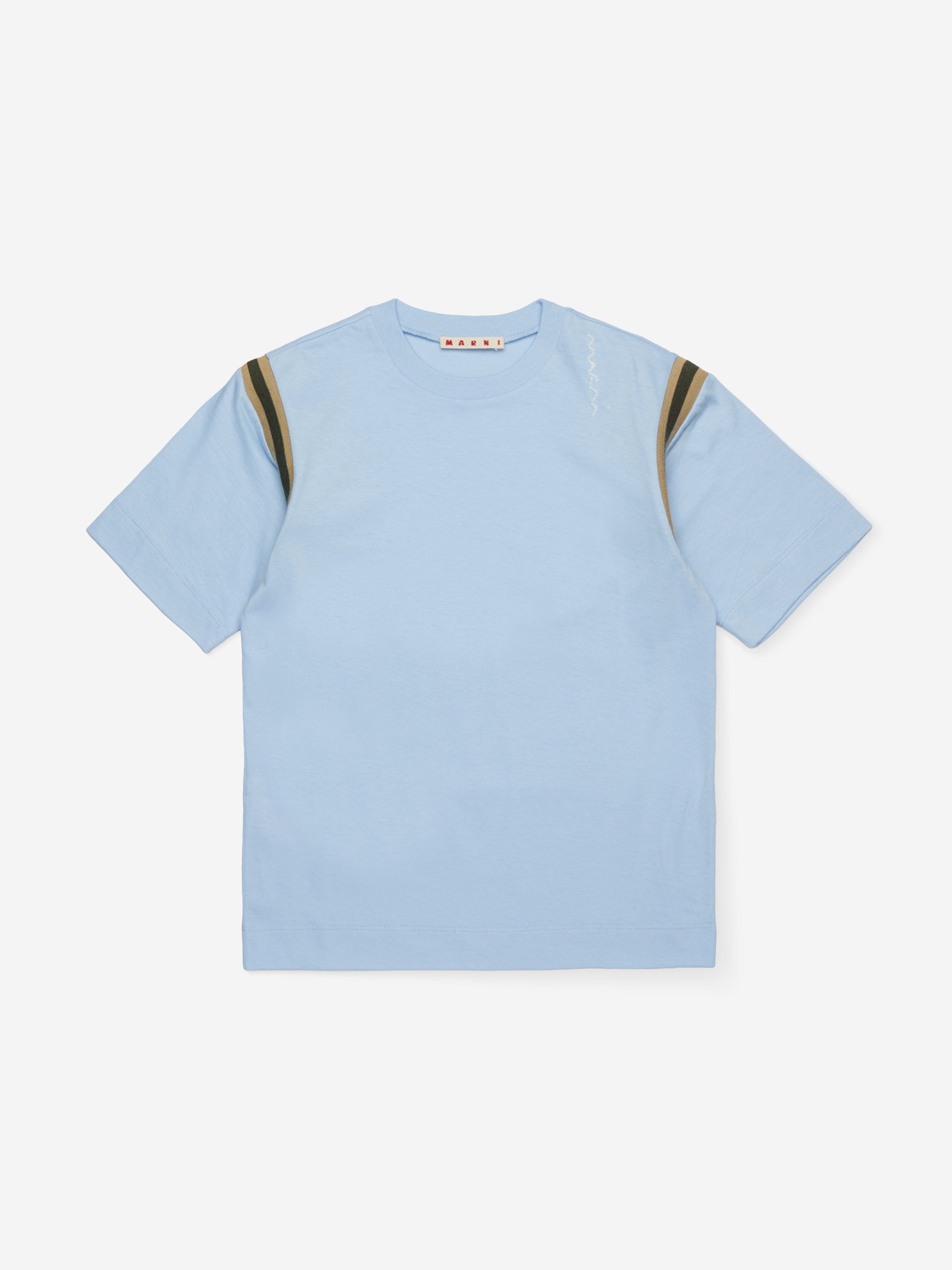 MARNI Kids Logo T-Shirt in Blue