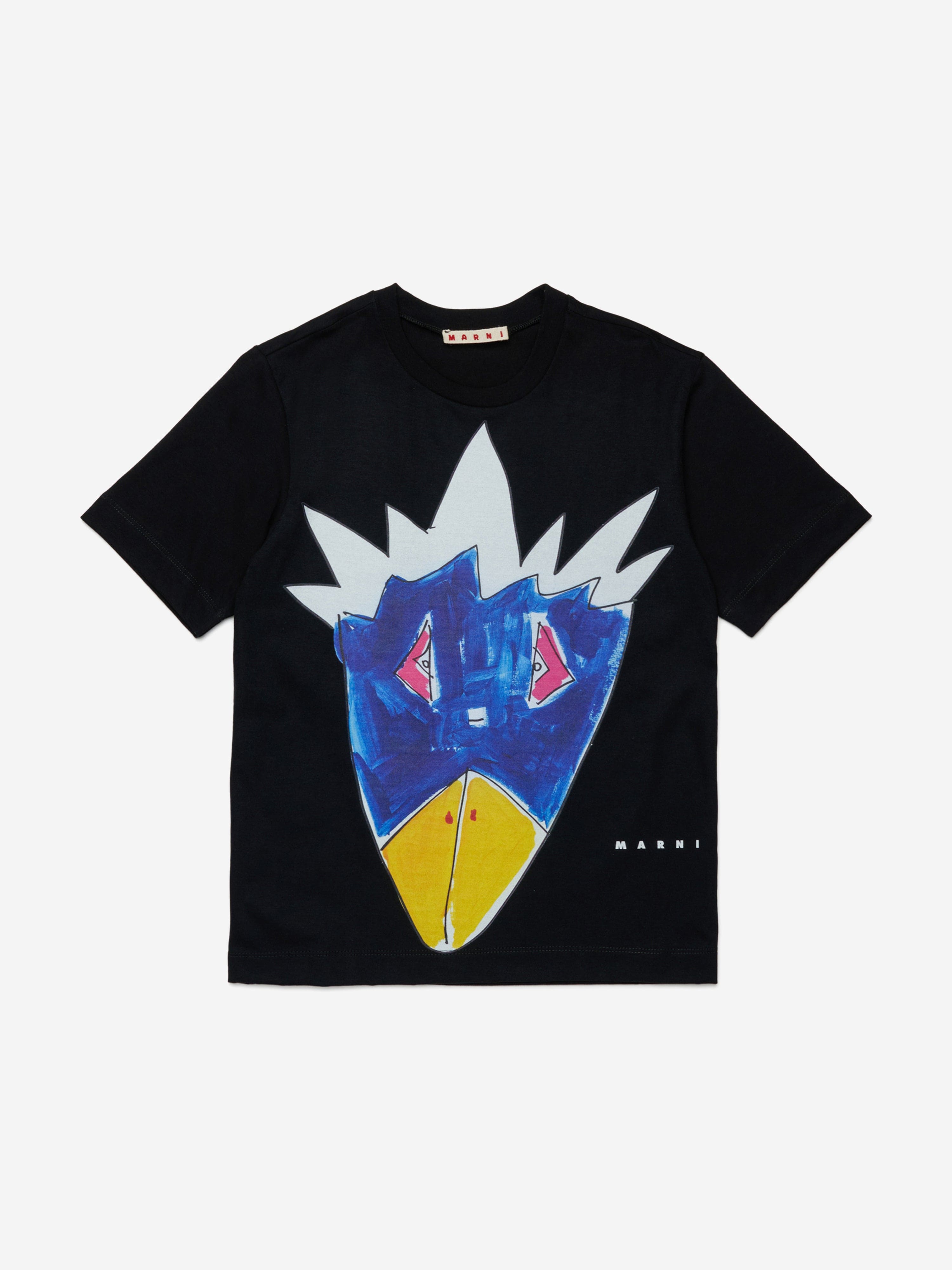 MARNI Kids Graphic Print T-Shirt in Black | Childsplay Clothing