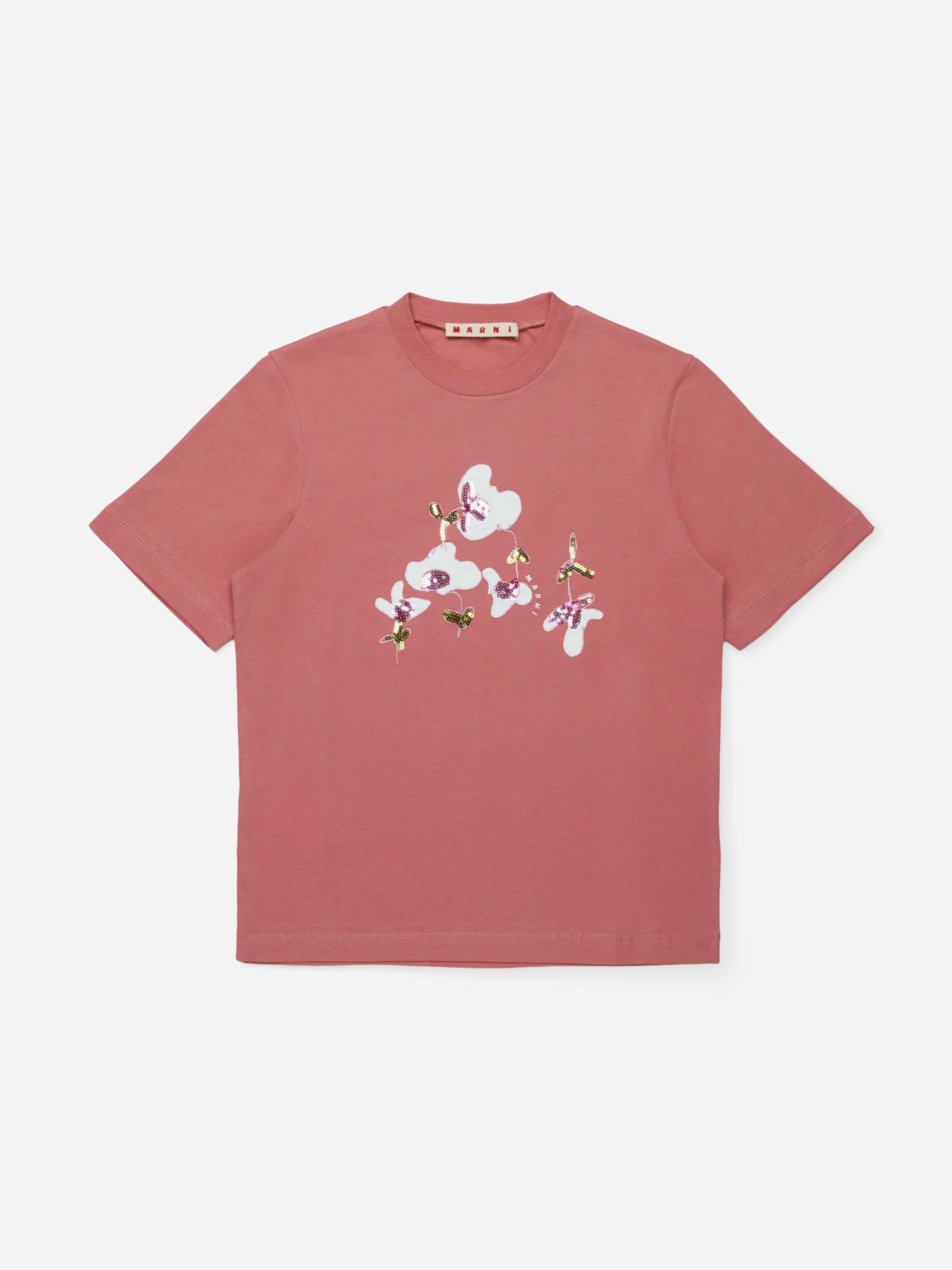 MARNI】 salmon-PINK SILK チェーン柄 SHIRT 【公式通販】