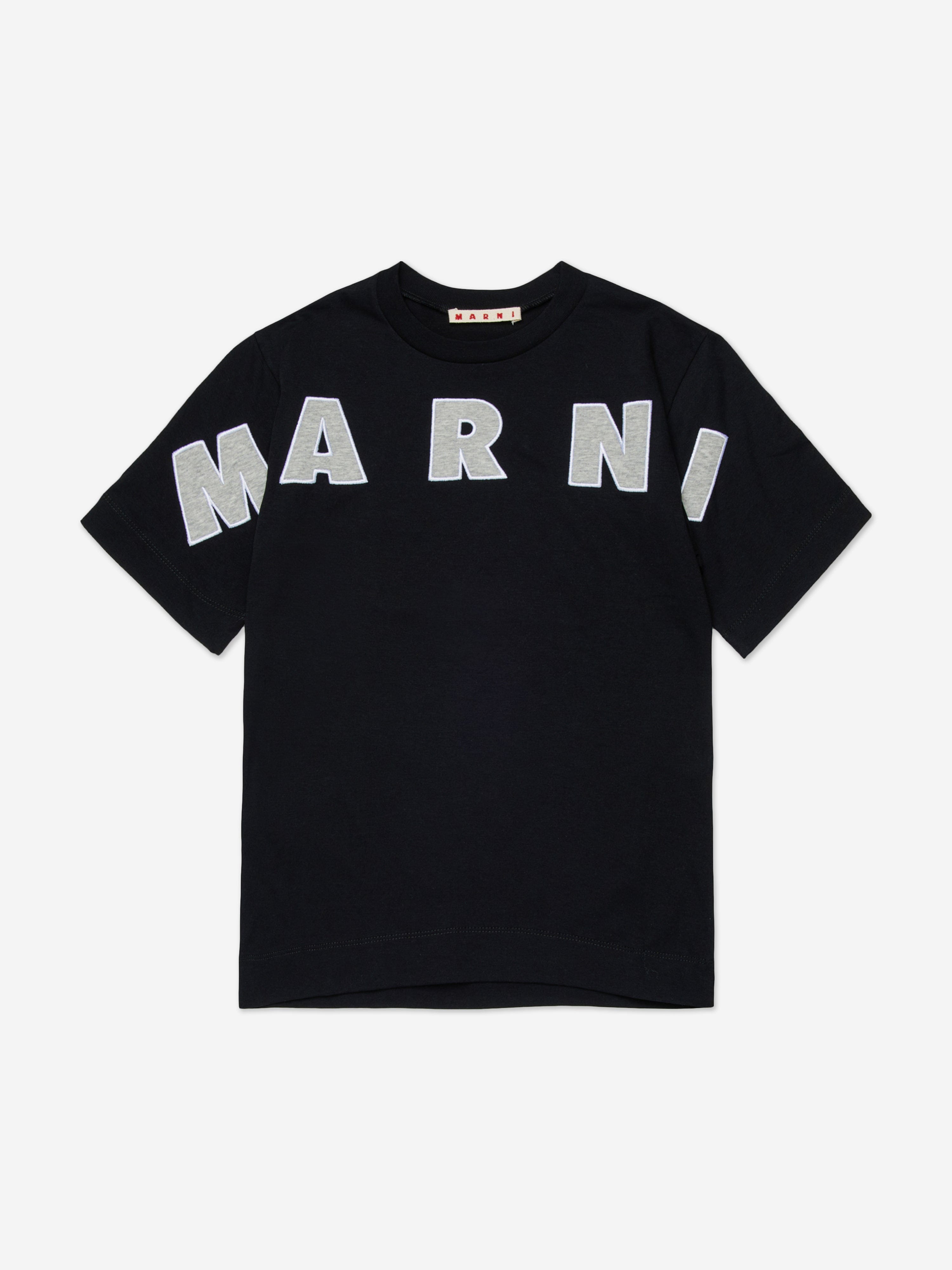 MARNI ロゴプリント Tシャツ White organic cotton T-shirt with logo | Marni