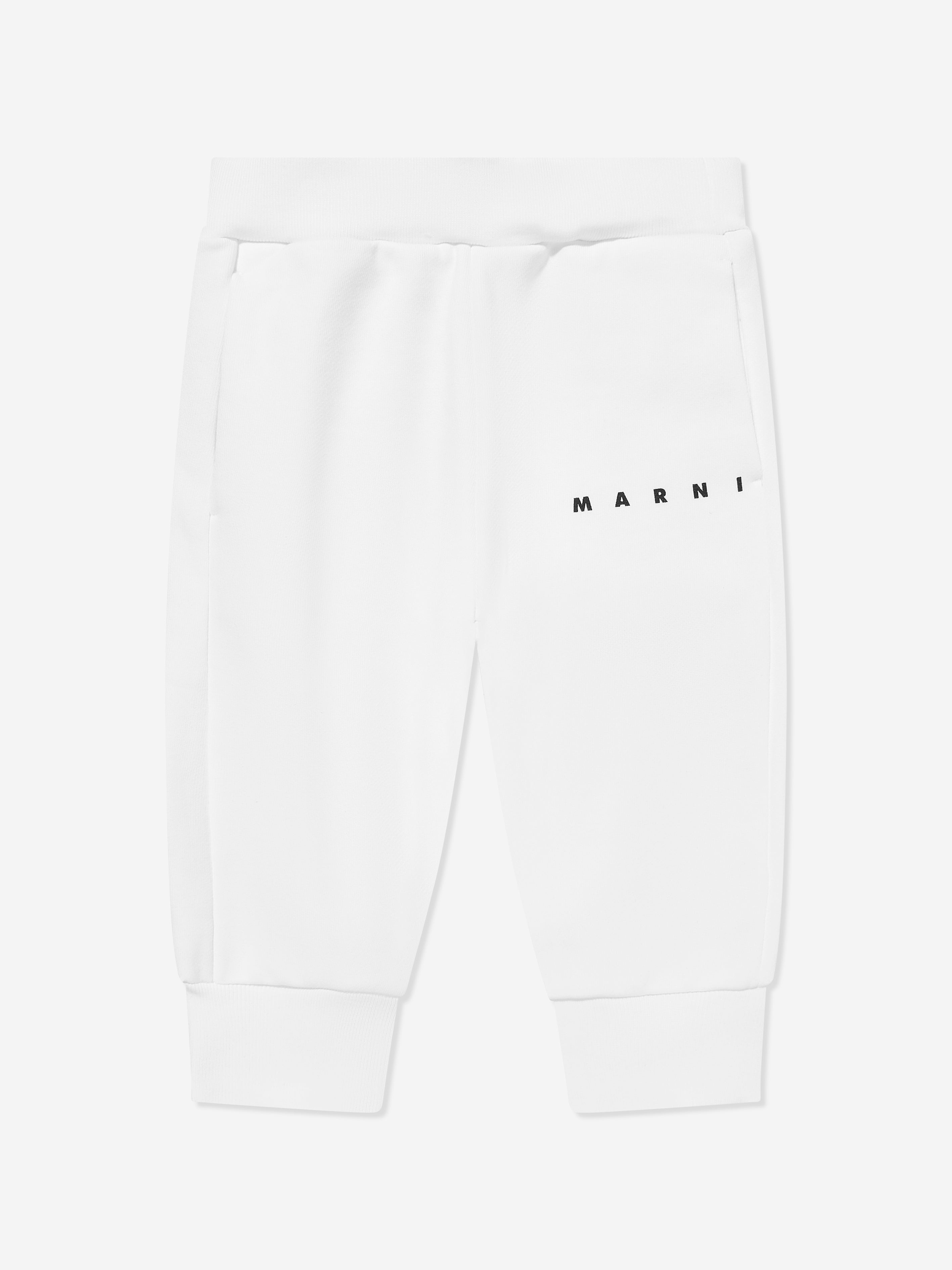 baby jogger logo MARNI Baby Logo joggers in White