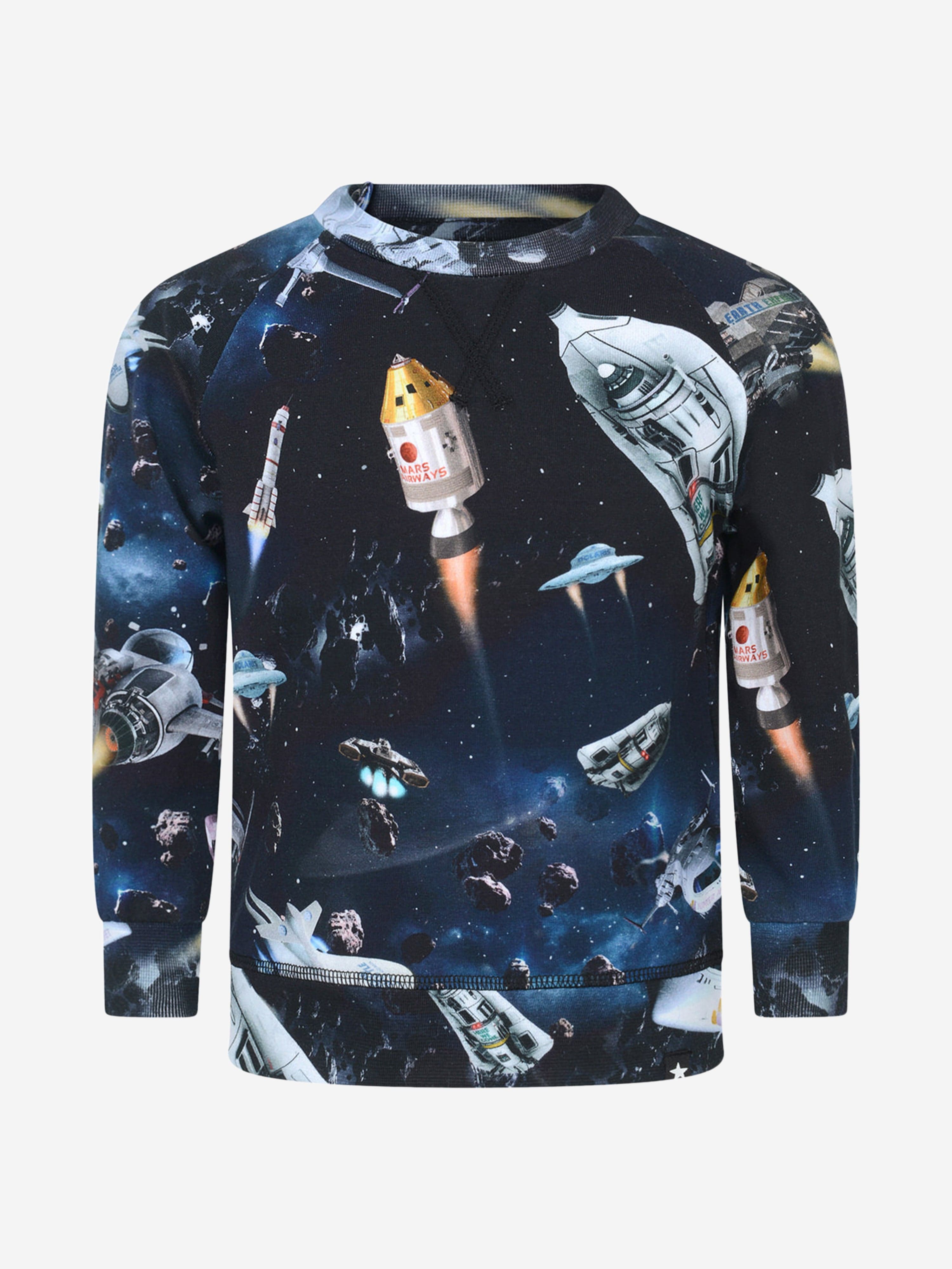 Molo Molo Baby Boys Space Print Sweater Childsplay Clothing