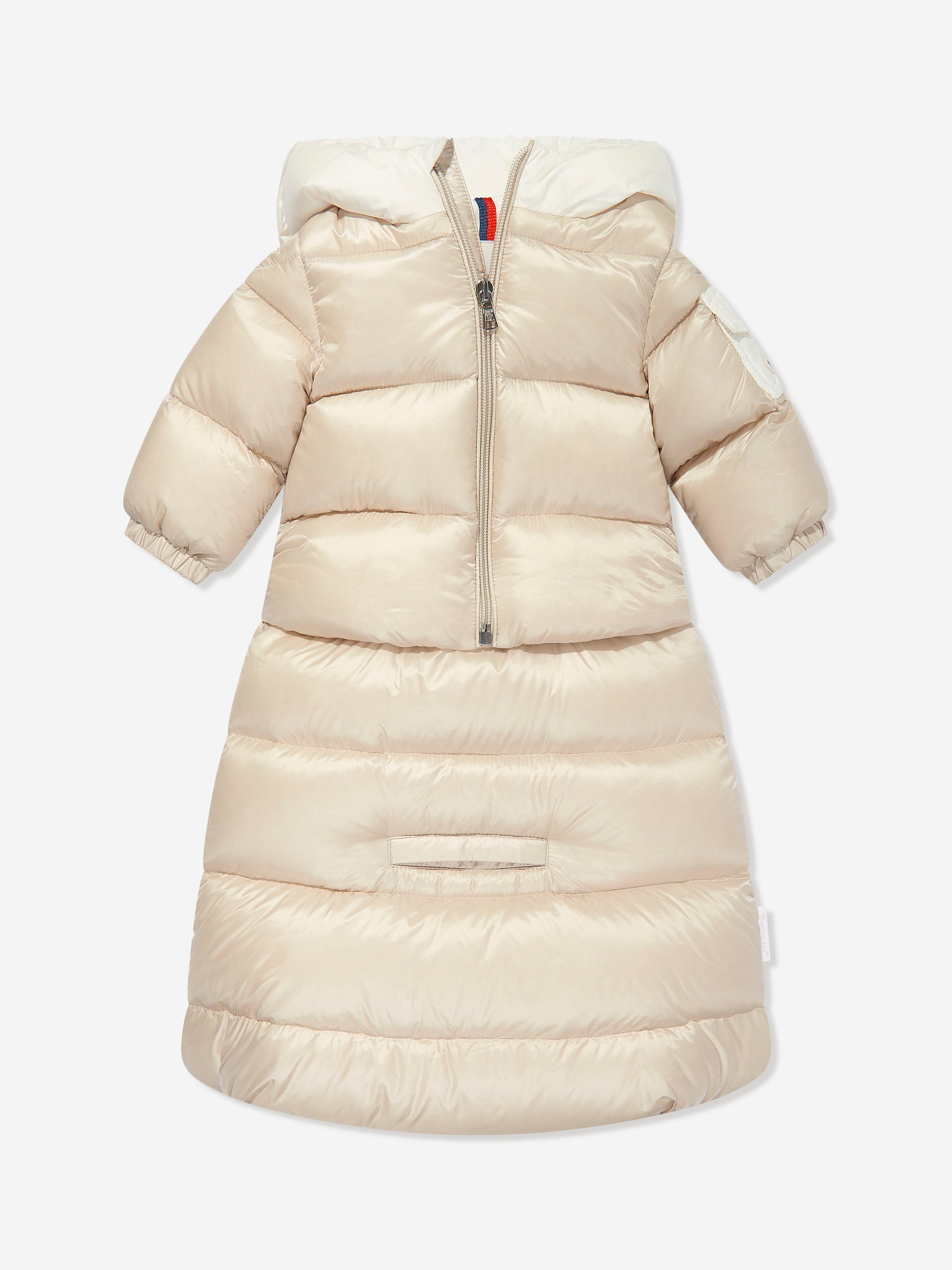 Moncler Enfant Baby Down Padded Ueno Nest in Ivory | Childsplay