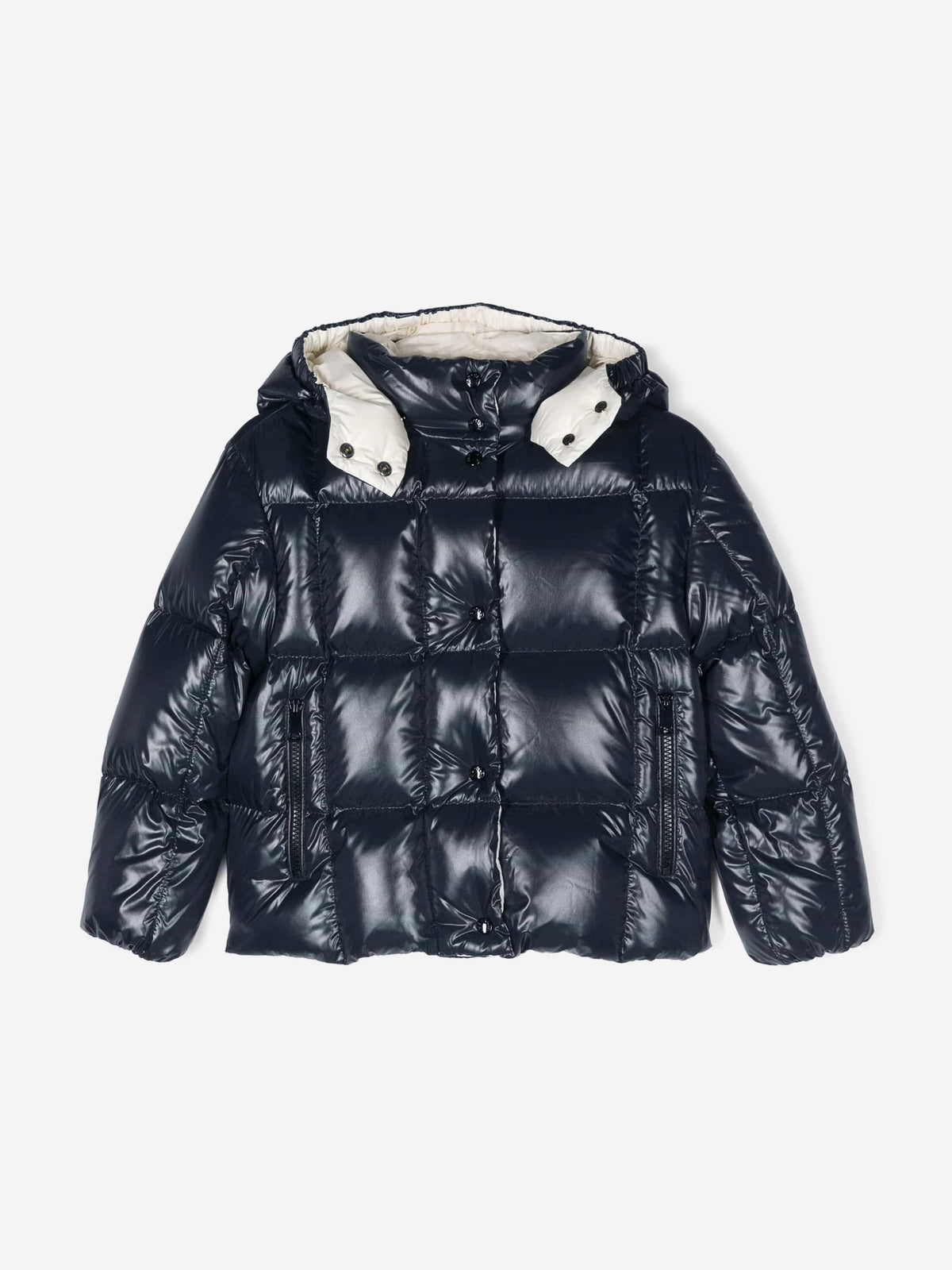 Moncler Enfant Girls Down Padded Parana Jacket in Navy display picture 1