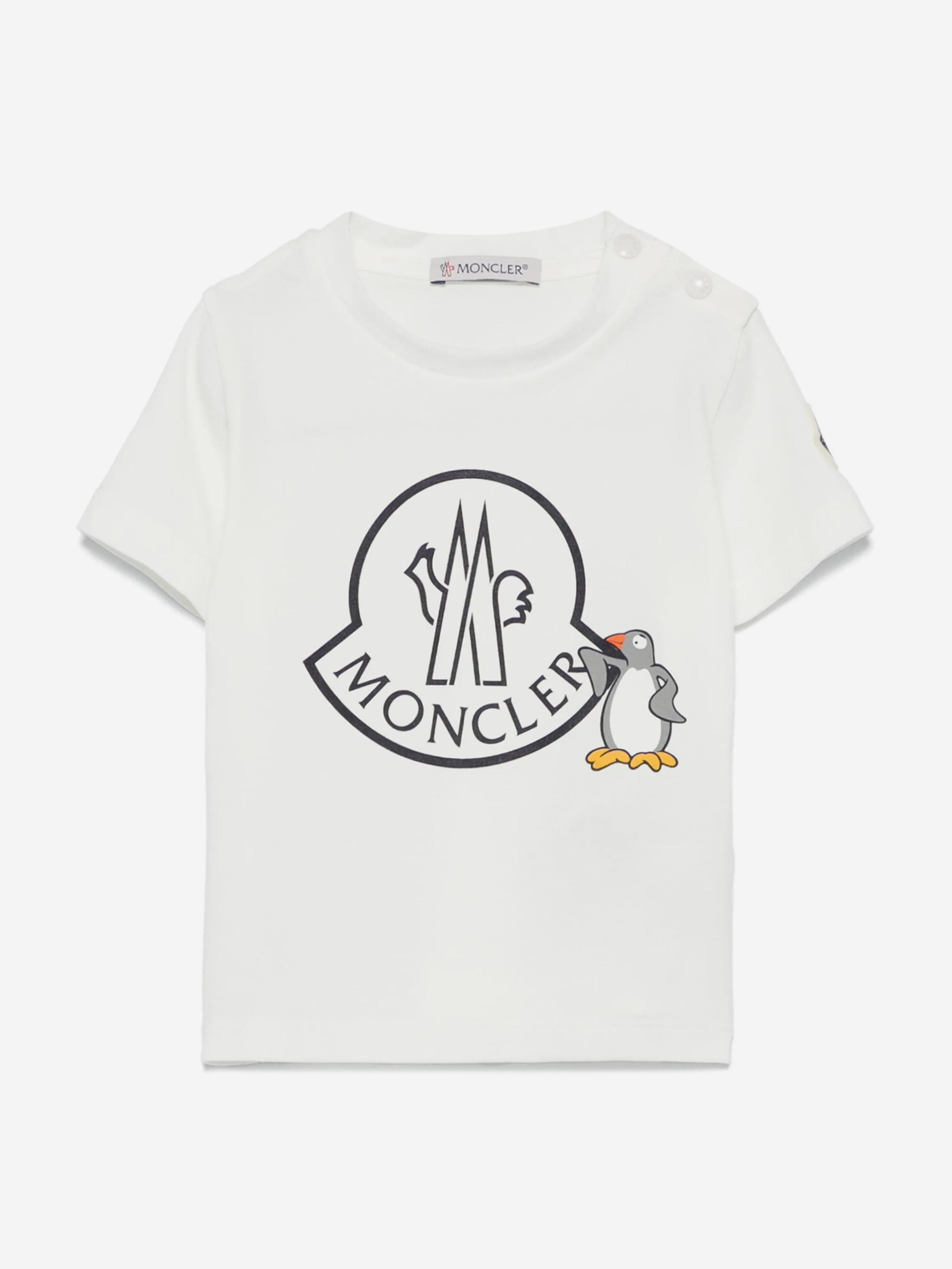 Moncler Enfant Moncler Enfant Baby Boys Logo T-Shirt in White 