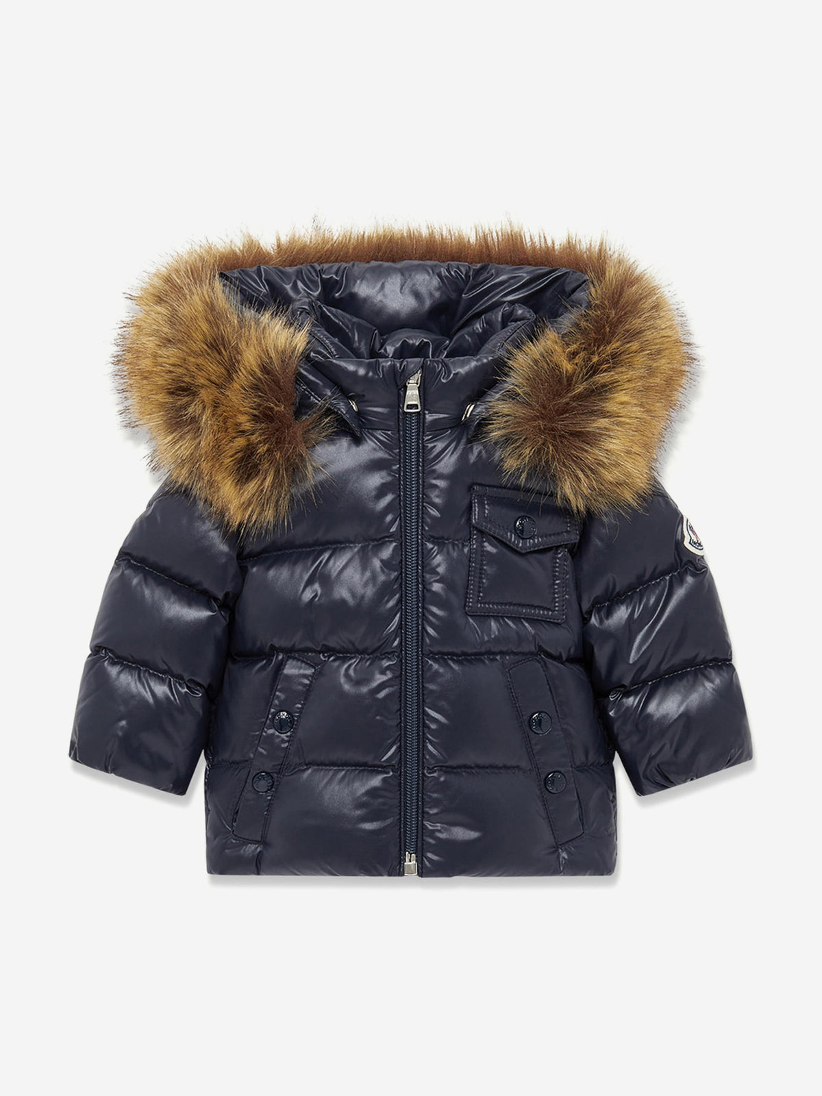 Moncler Enfant Baby Boys Down Padded K2F Jacket in Navy 