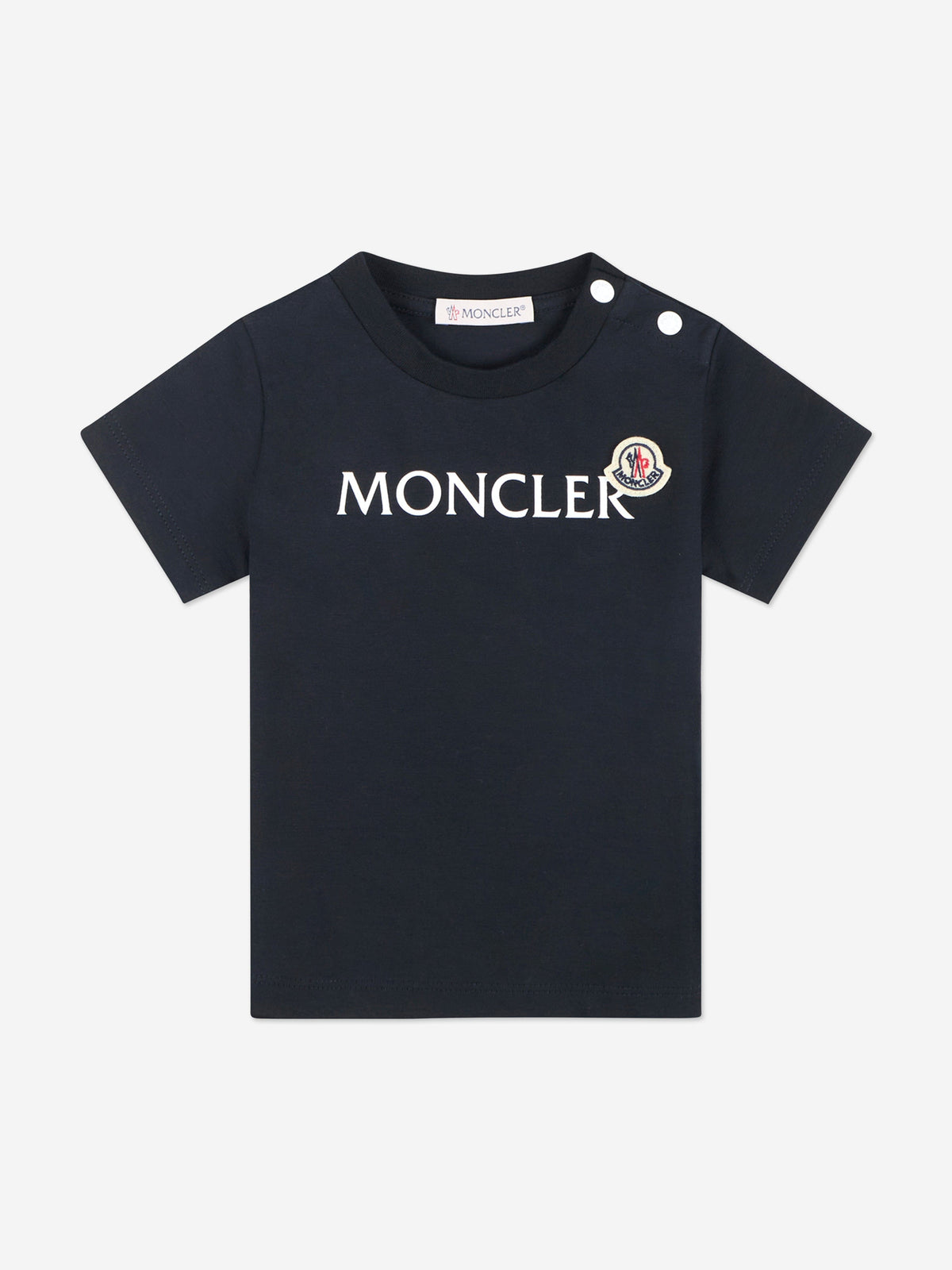 Moncler Enfant Baby Boys Logo T-Shirt in Navy | Childsplay Clothing