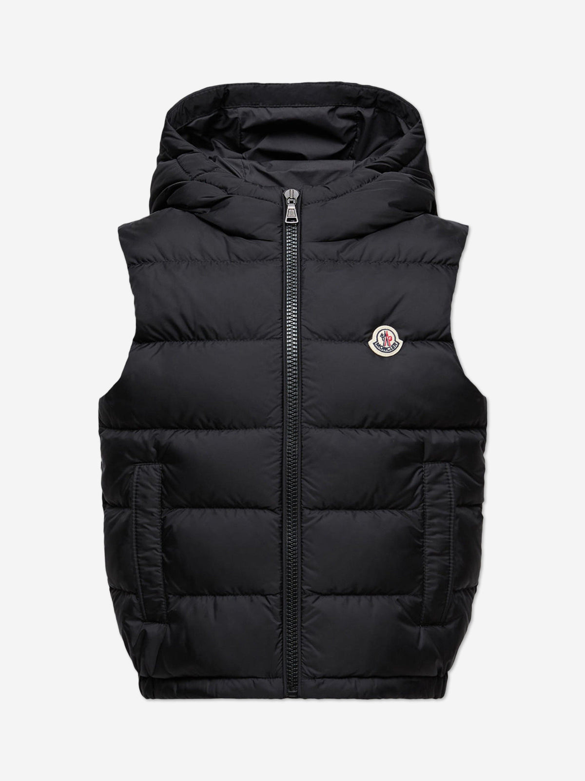 Moncler Enfant Kids Down Padded Fudo Gilet in Black | Childsplay 