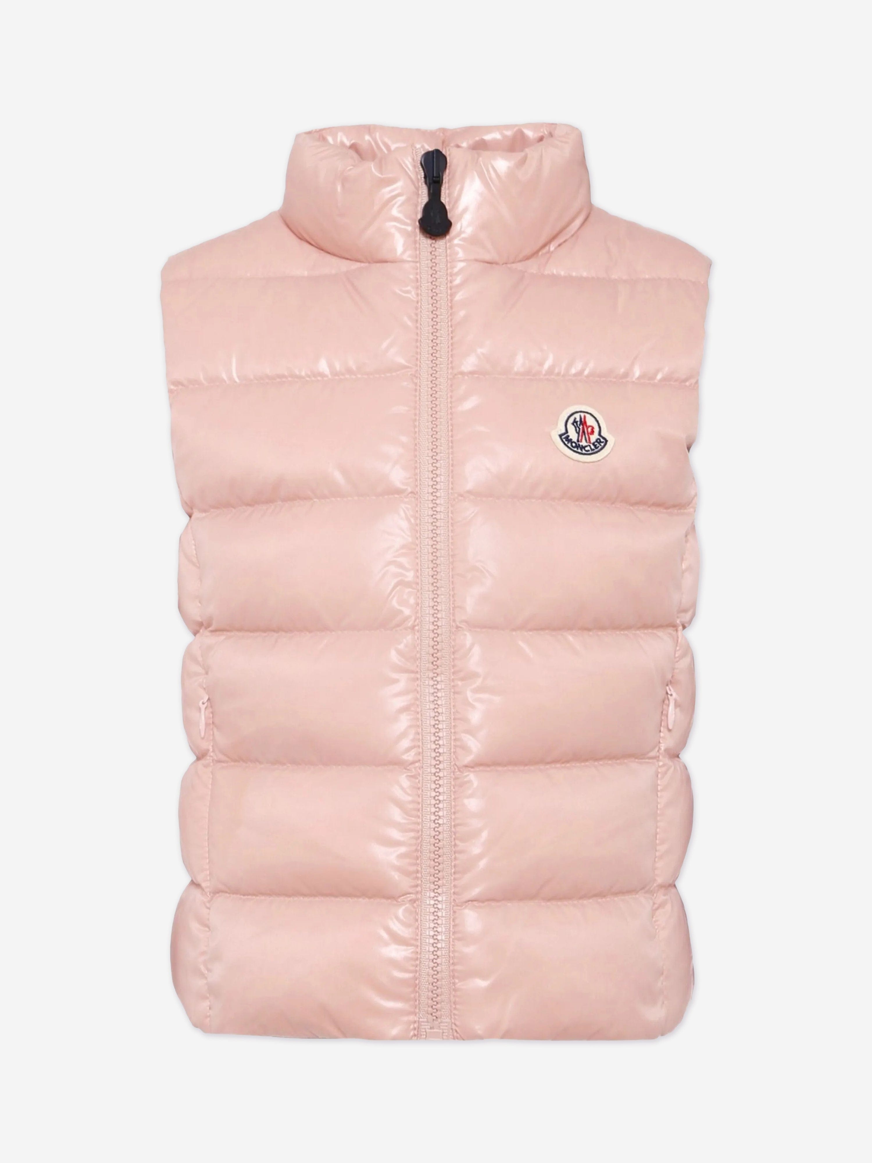 Moncler Enfant Baby Girls Down Padded Ghany Gilet in Pink
