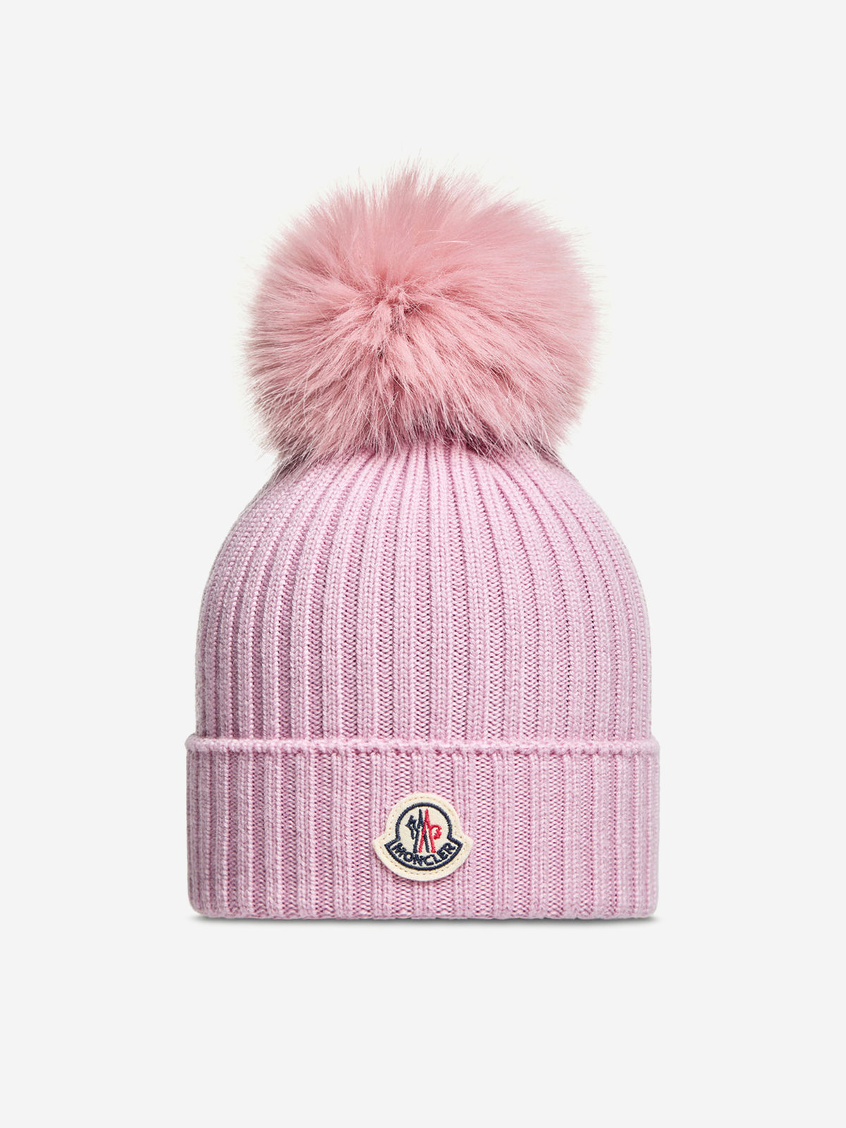 Moncler Pink Knit Hat with Pom Pom Cozy Pink Pom Pom Beanie - Moncler - Women | WE IN STYLE main image 3