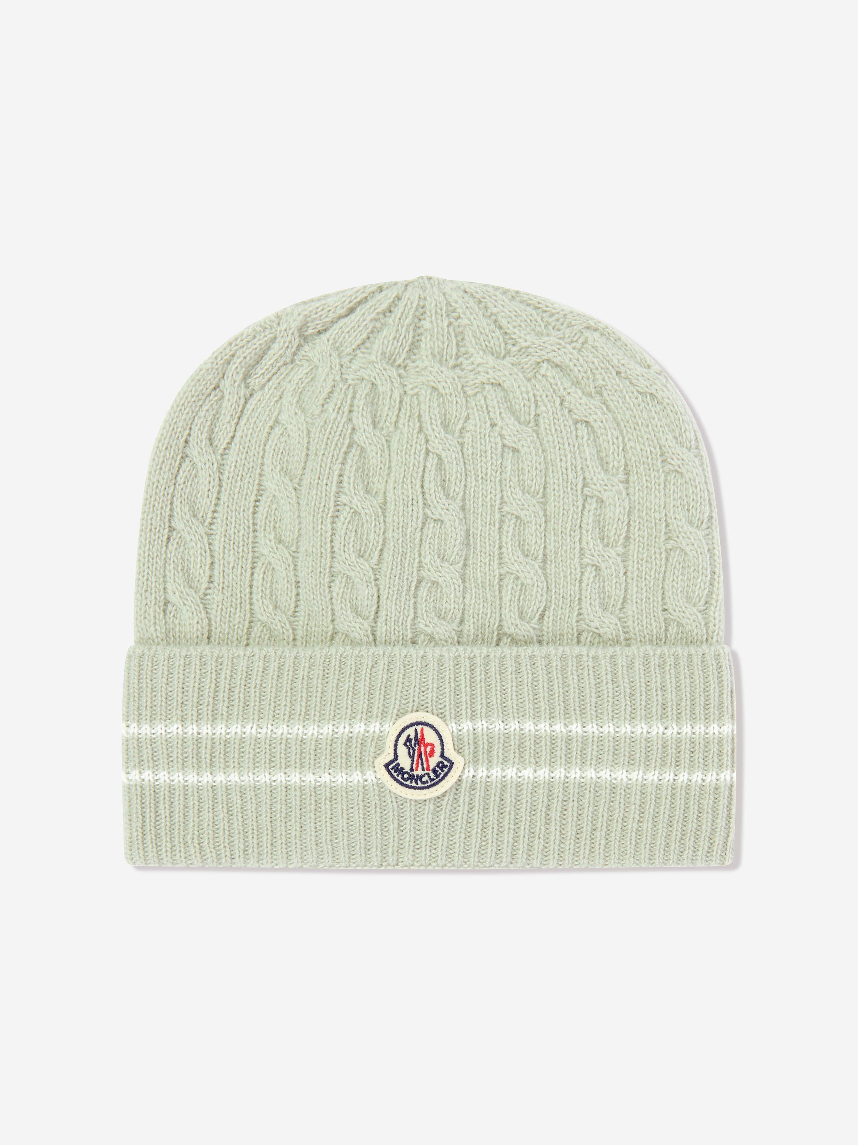 Moncler Enfant アイボリー ビーニー 値下げしました MONCLER(モンクレール) ニットキャップ ビーニー J209T3B00004