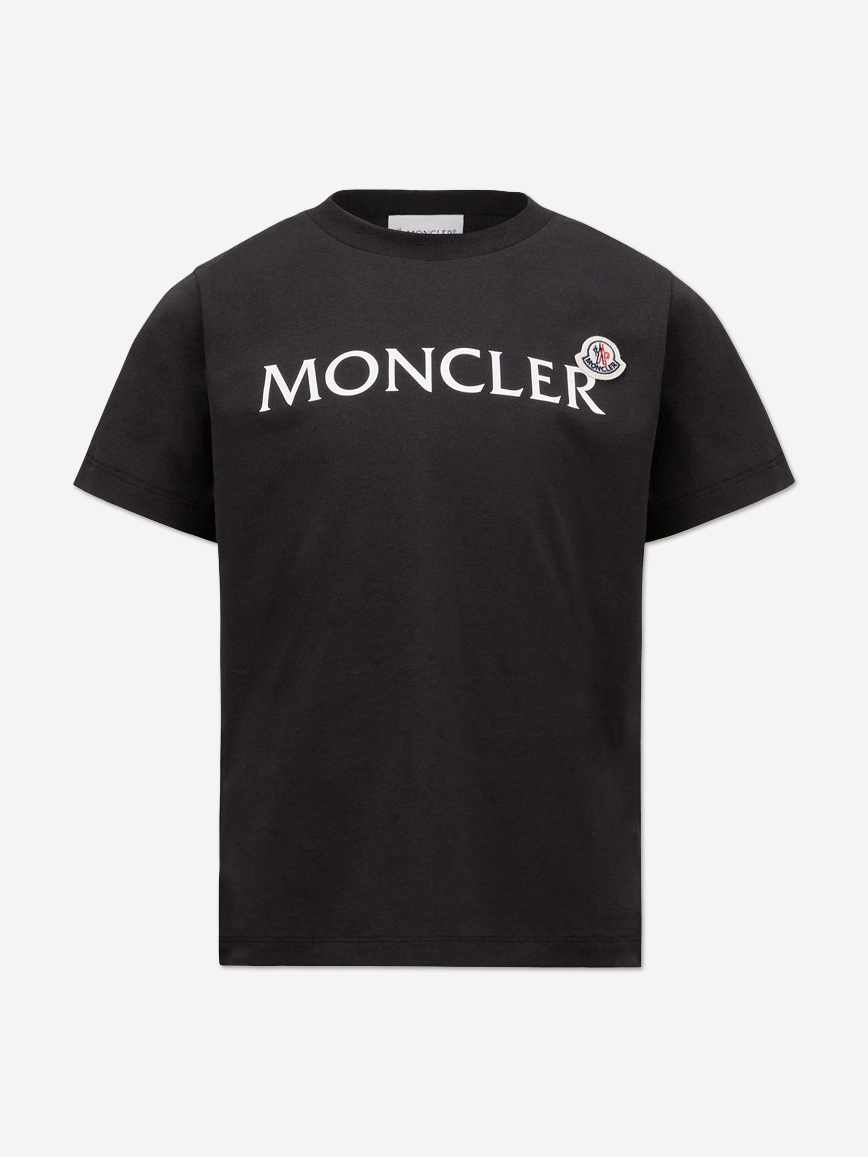 トップス MONCLER KIDS T-SHIRT Moncler Enfant t-shirt Green boys