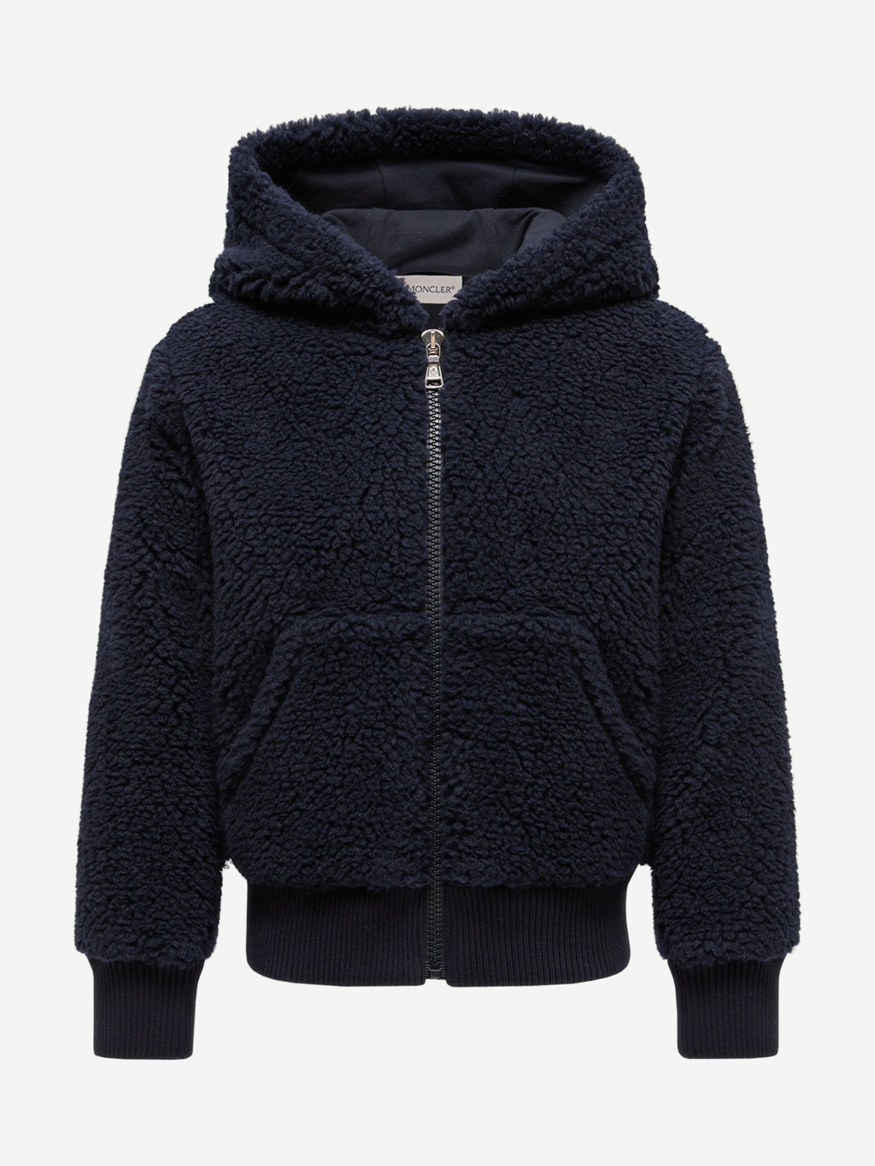 Moncler Enfant Kids Zip Up Cardigan in Navy | Childsplay Clothing