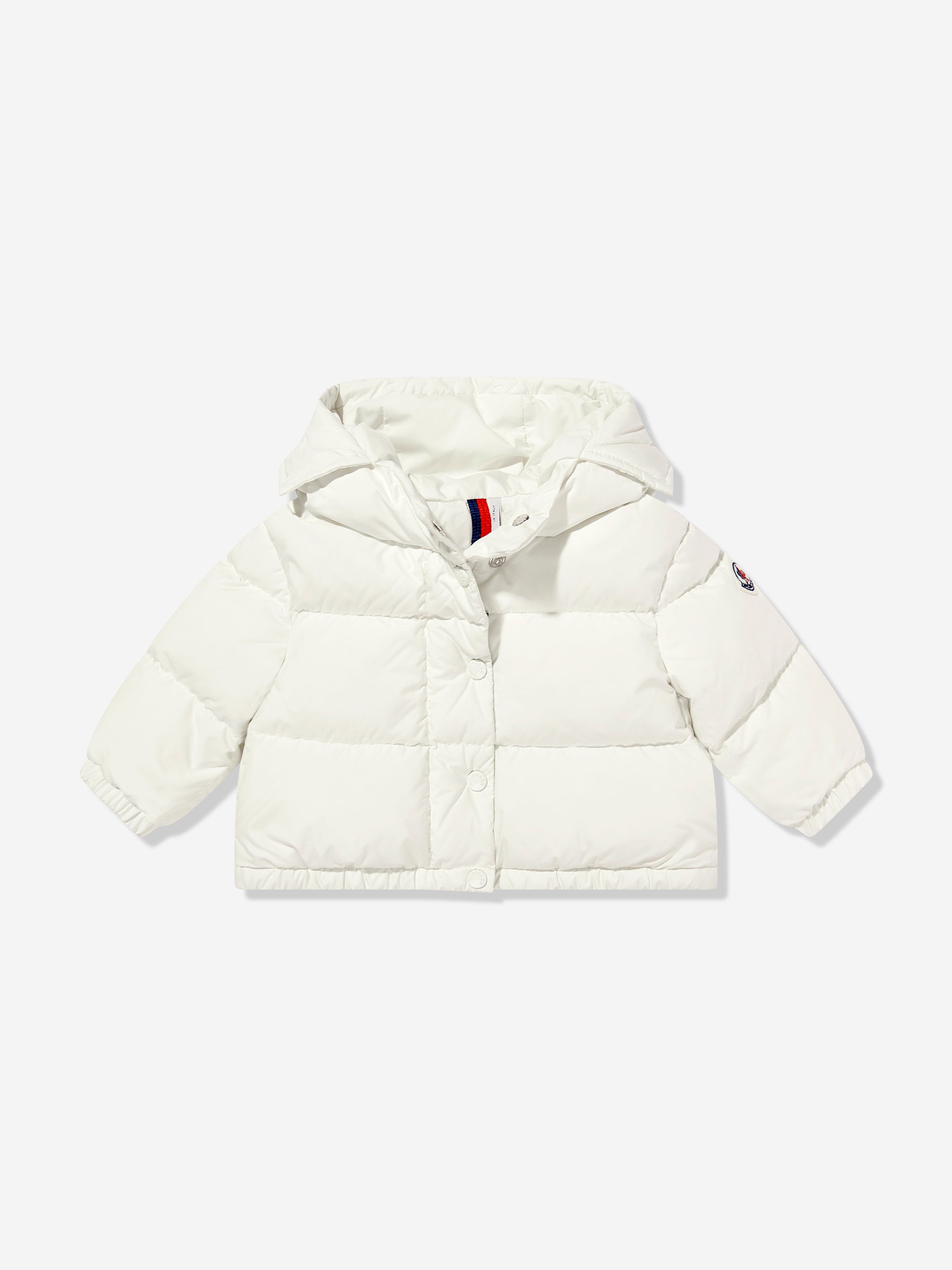 MONCLER ベビー ダウン 白 86cm 18/24 Moncler Enfant Baby Girls Laurie Down Padded Jacket in Ivory