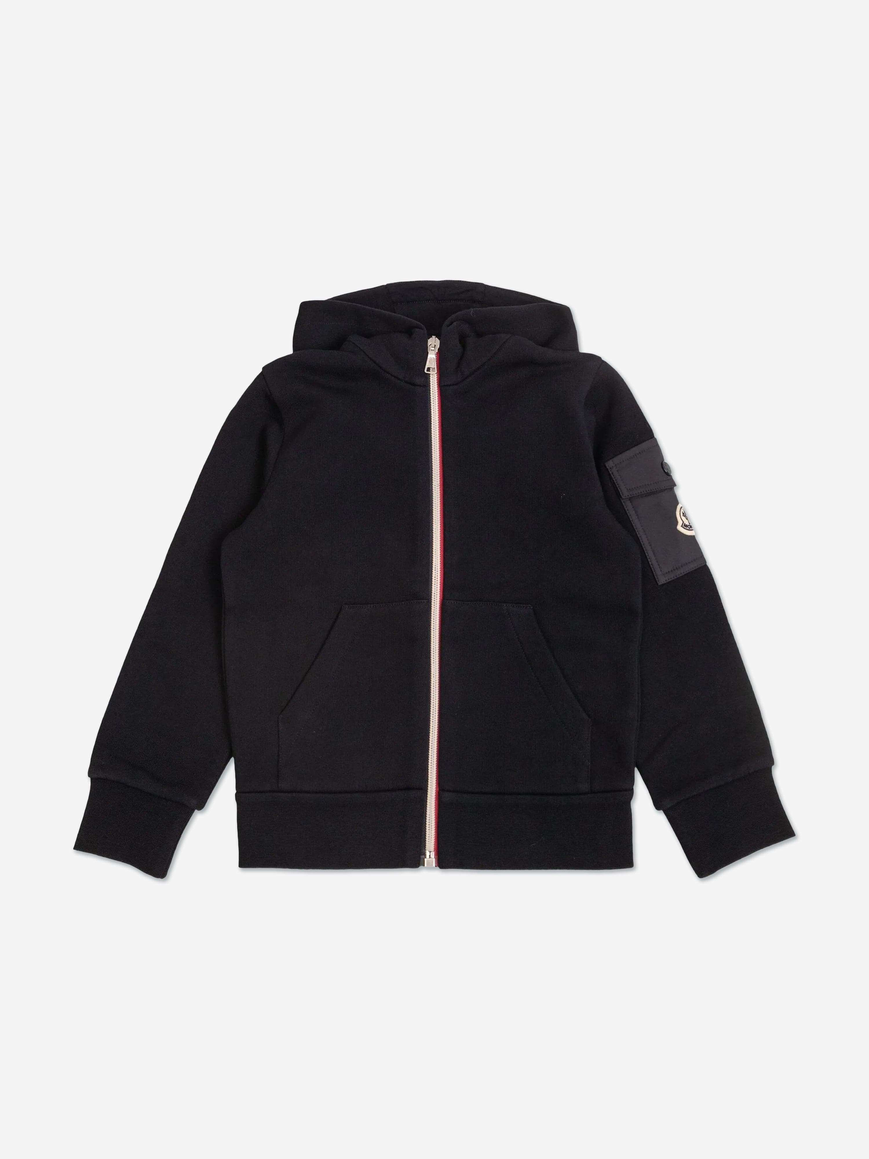 Moncler Enfant Boys Zip Up Top in Navy | Childsplay Clothing