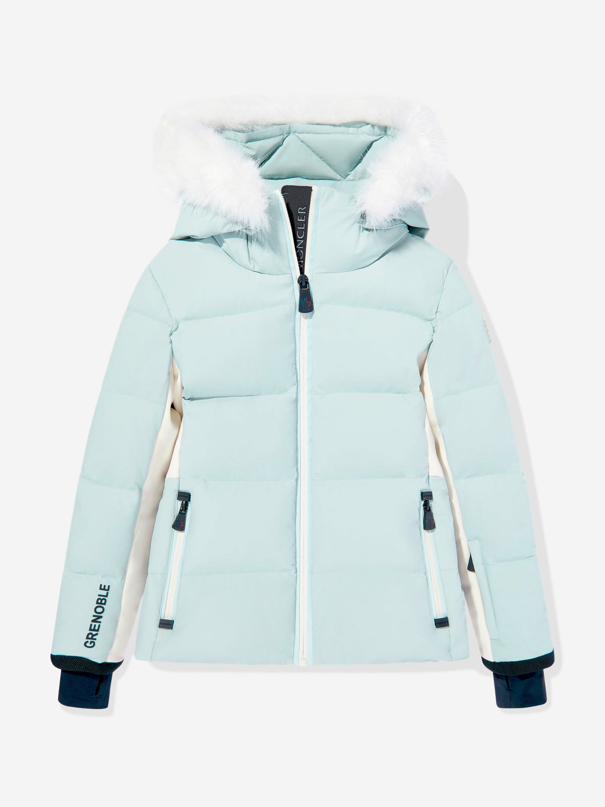 Moncler Enfant Girls Grenoble New Guyane Down Jacket in Blue 