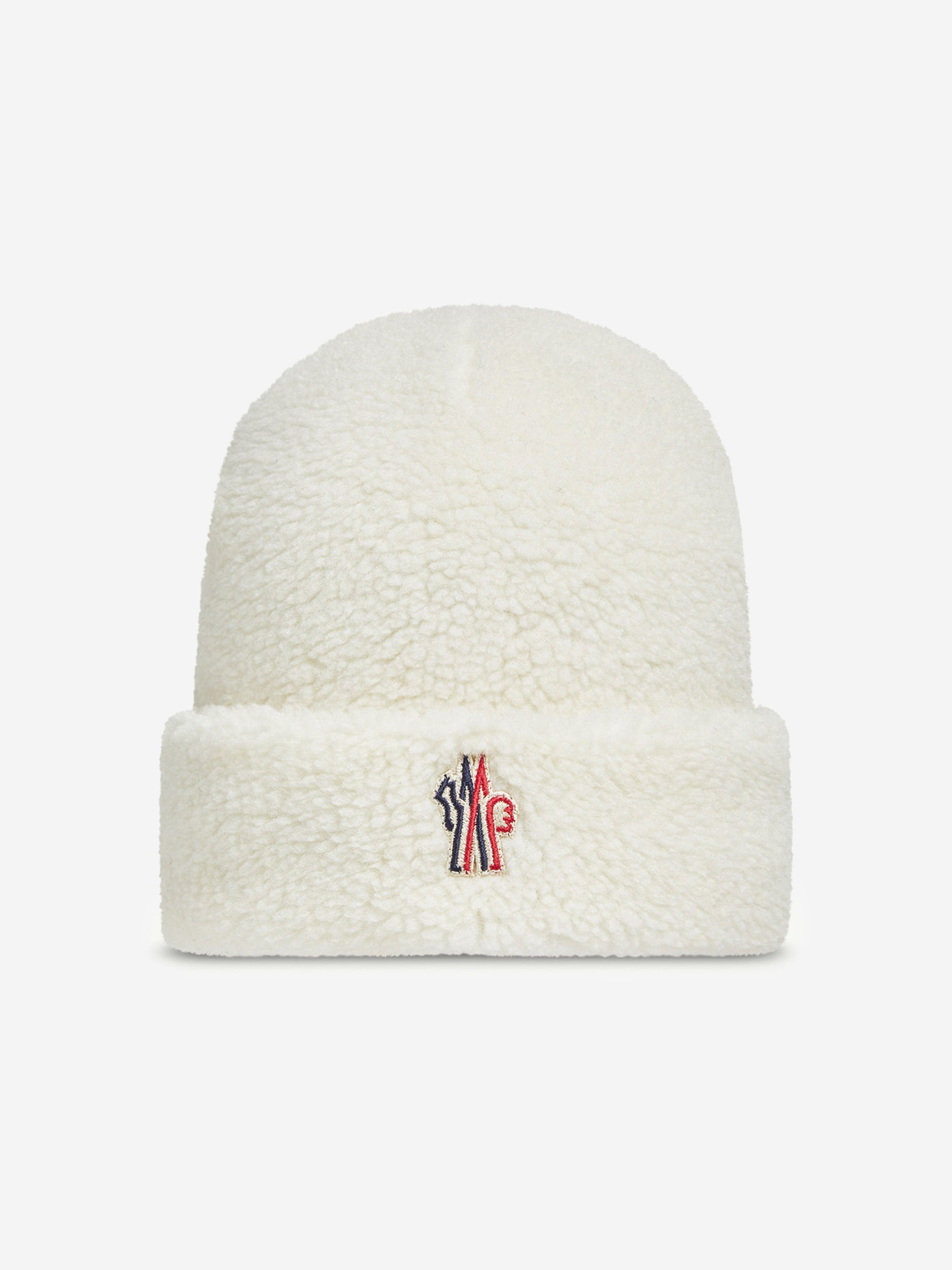 Moncler Enfant Kids Grenoble Hat in Ivory | Childsplay Clothing